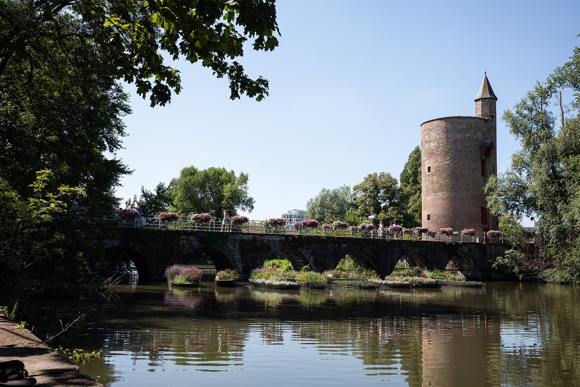Gunpowder tower. Bruges, Belgium.