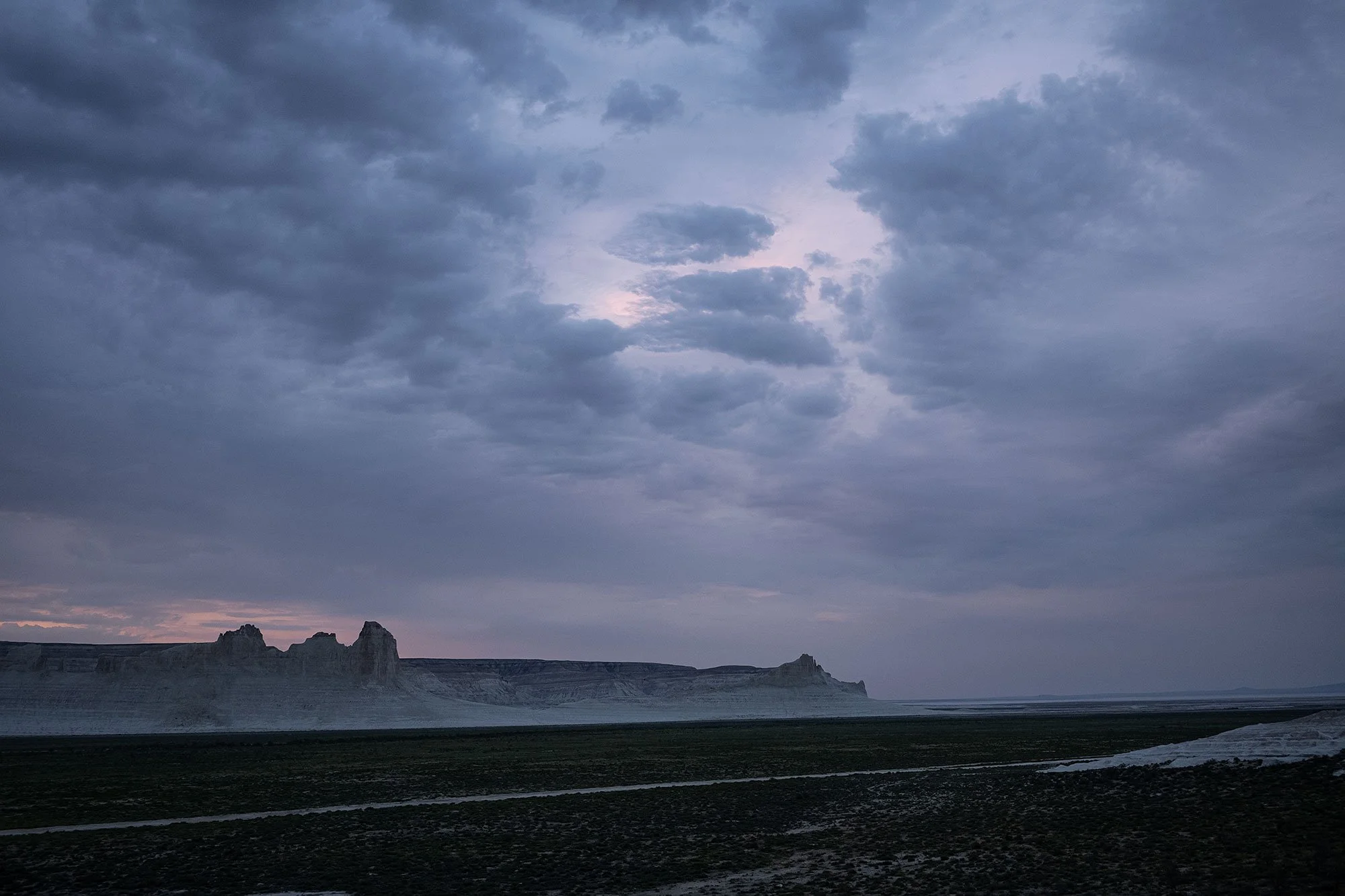 Bozzhyra Valley located on the Ustyurt Plateau in the Mangystau region of Kazakhstan