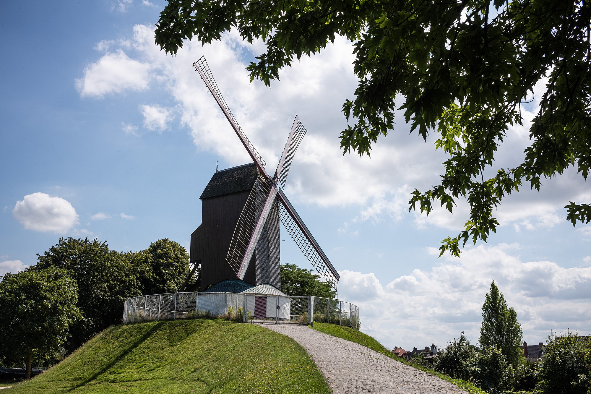 Windmill, Bruges, Belgium.