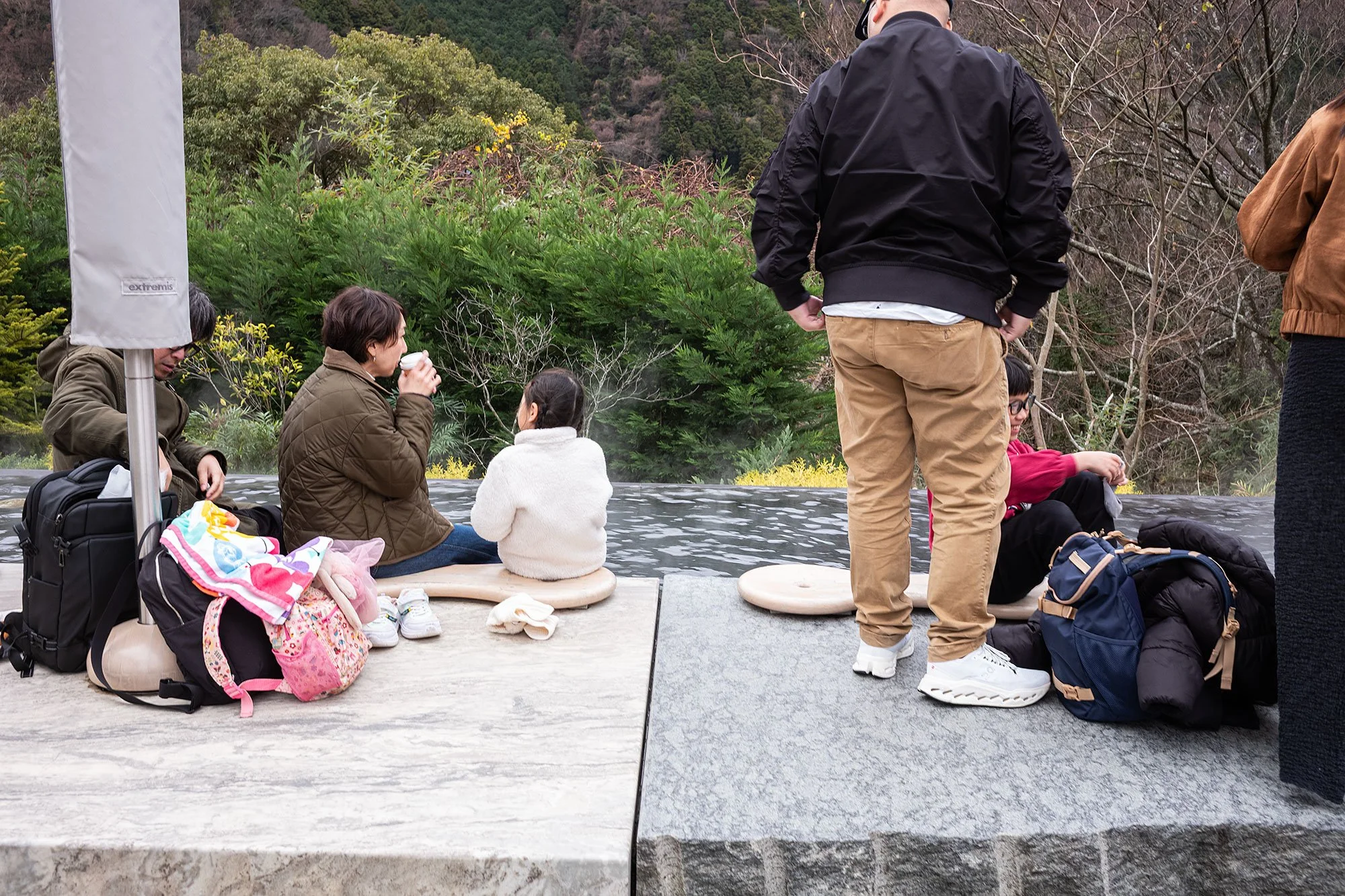 Hakone Open Air Museum hot spring.
