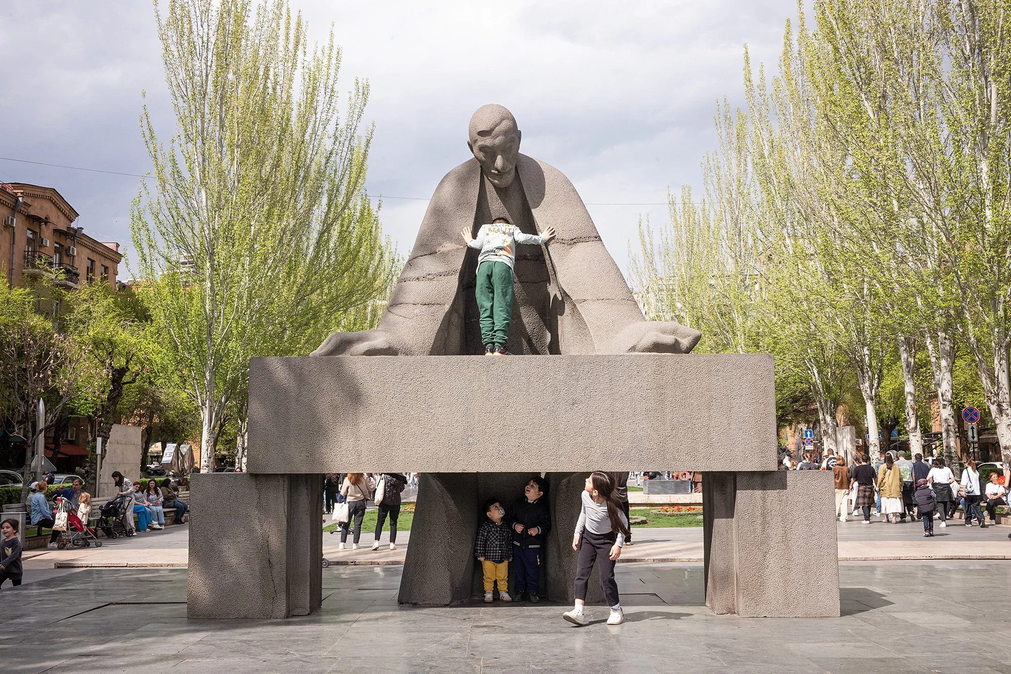 Alexander Tamanian Statue. Yerevan, Armenia.