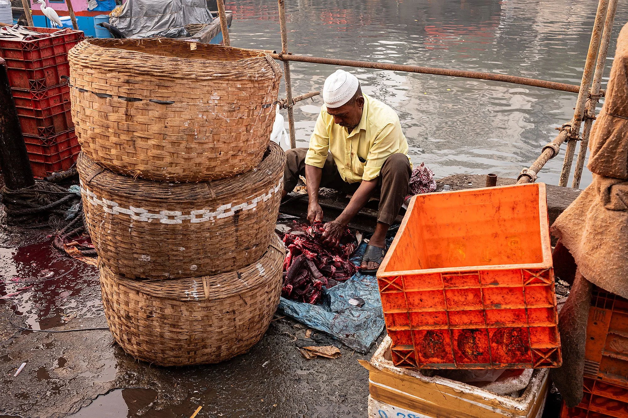 Sassoon dock jetty. Mumbai, India.