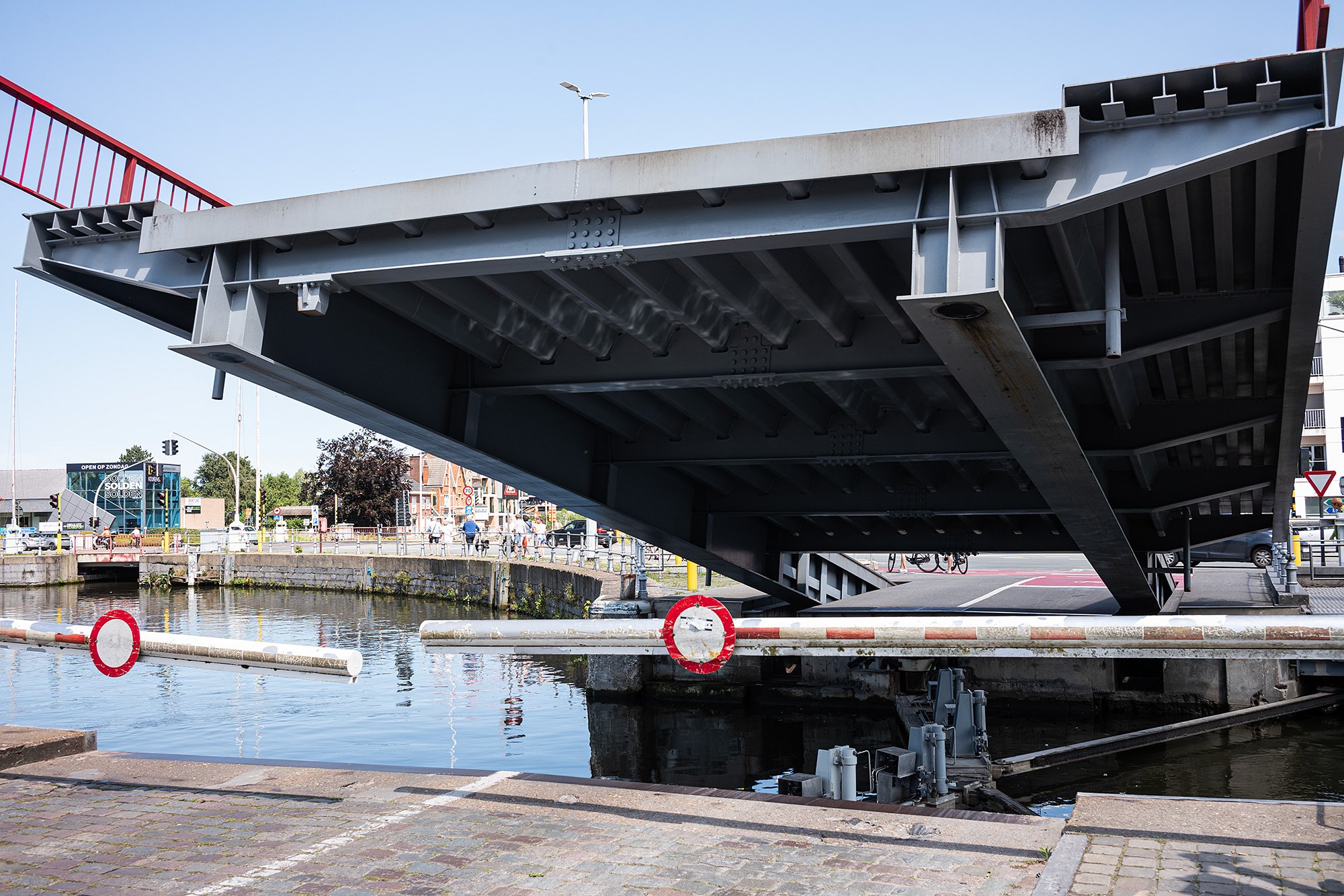 Drawbridge. Bruges, Belgium.