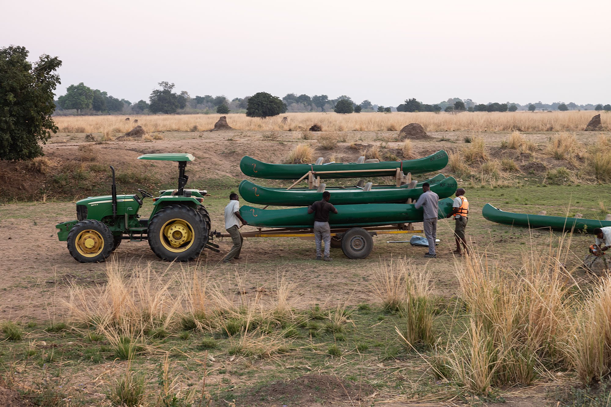 Sundowners in Mana Pools, Zimbabwe.