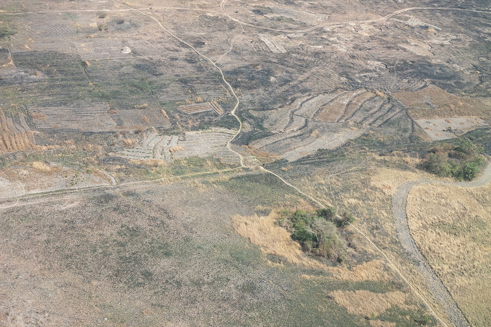 Flying over Zimbabwe from Harare to Mana Pools.