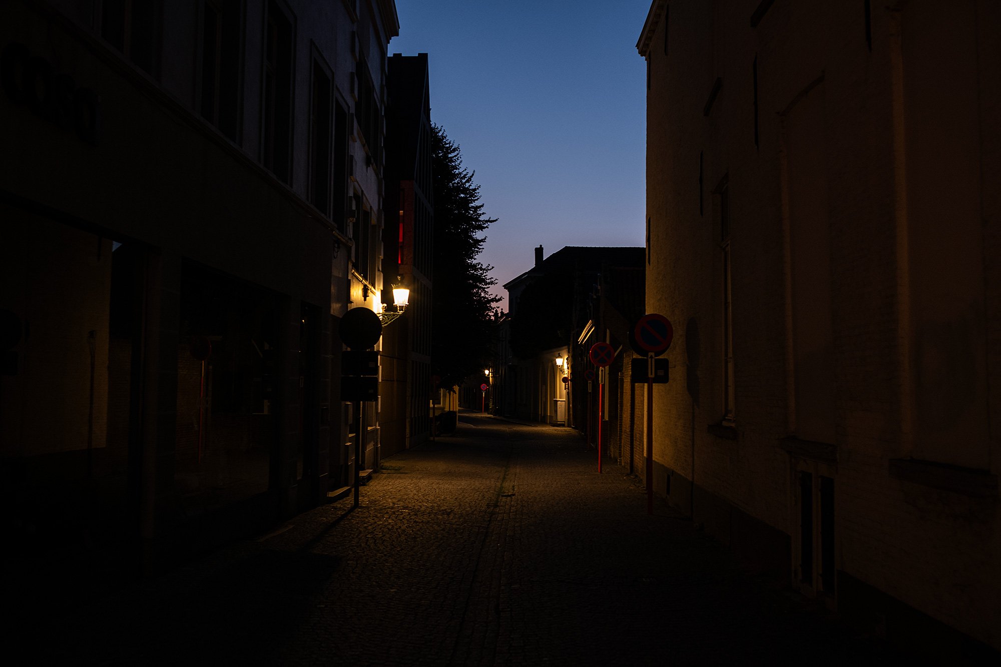 Bruges by night, Belgium.