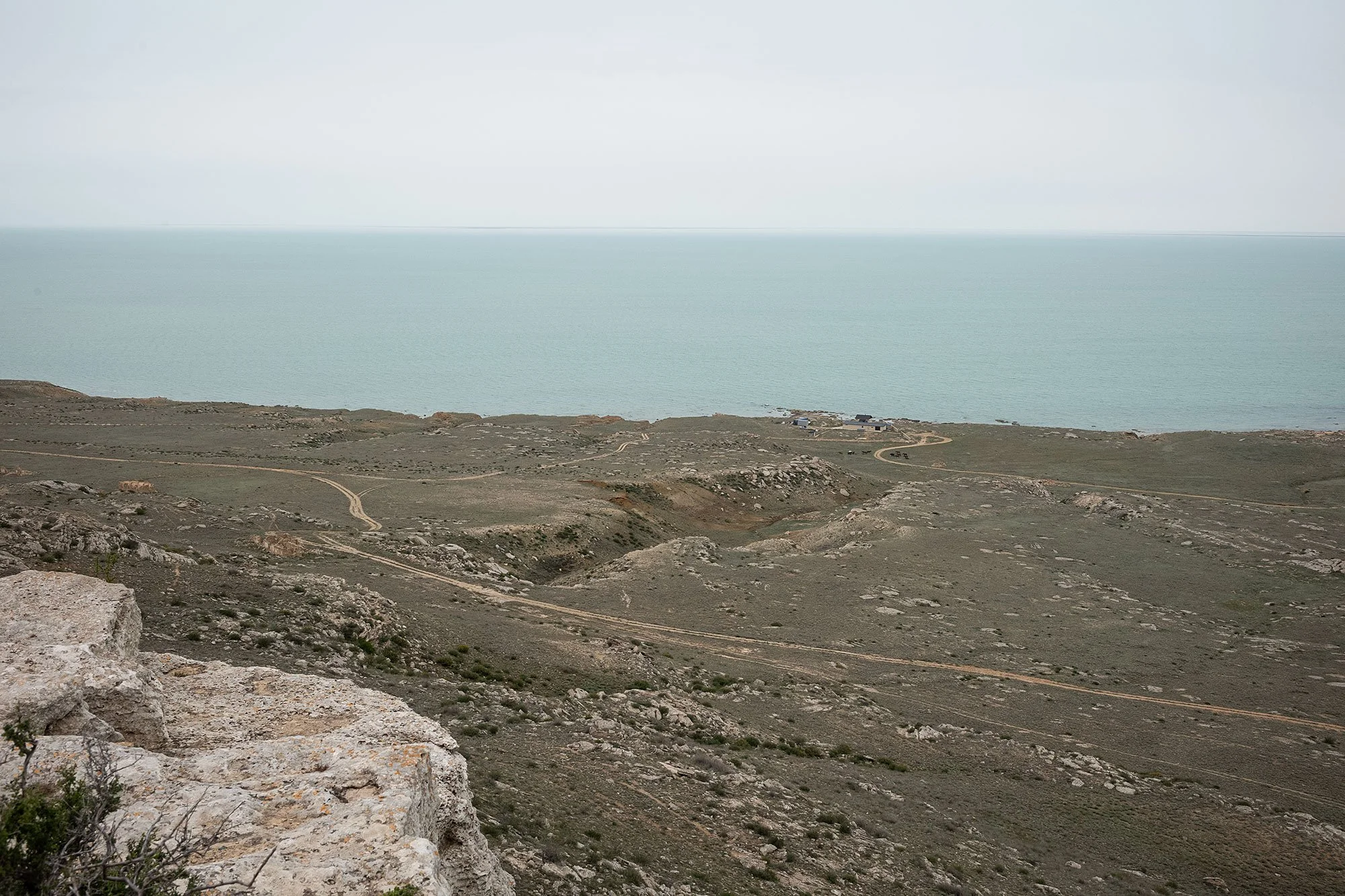 The Caspian Sea. Mangystau, Kazakhstan.