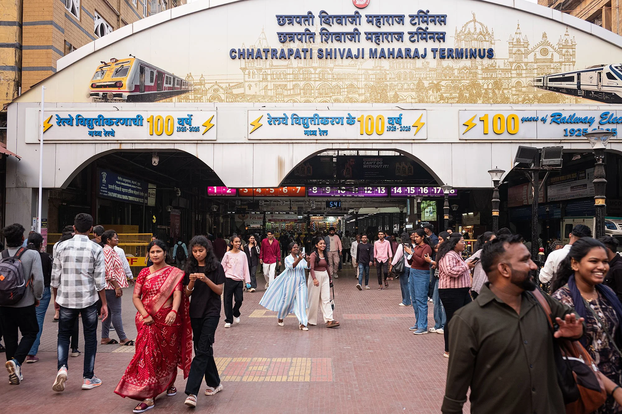 Chhatrapati Shivaji Maharaj Terminus. Mumbai, India.