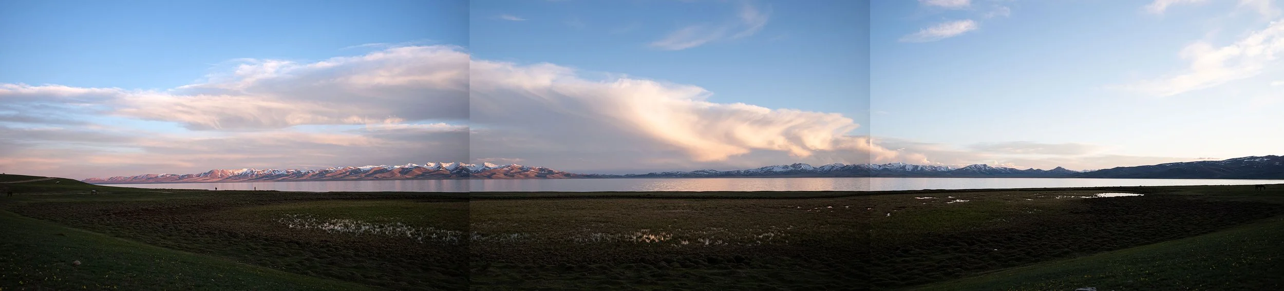 Sunset, Song Kul, Kyrgyzstan.