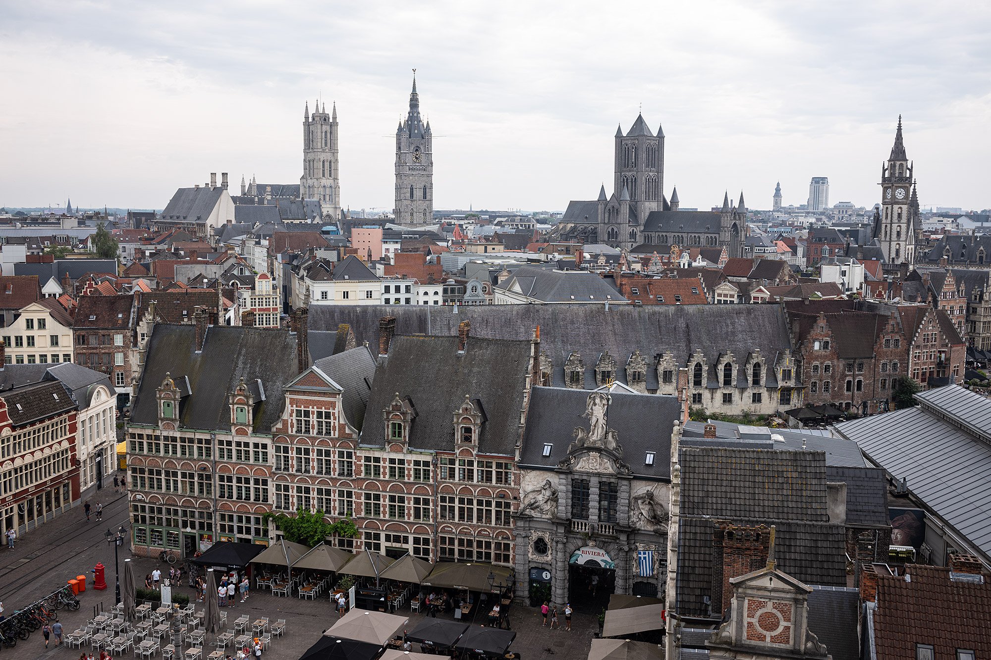 From Gravensteen. Ghent, Belgium.