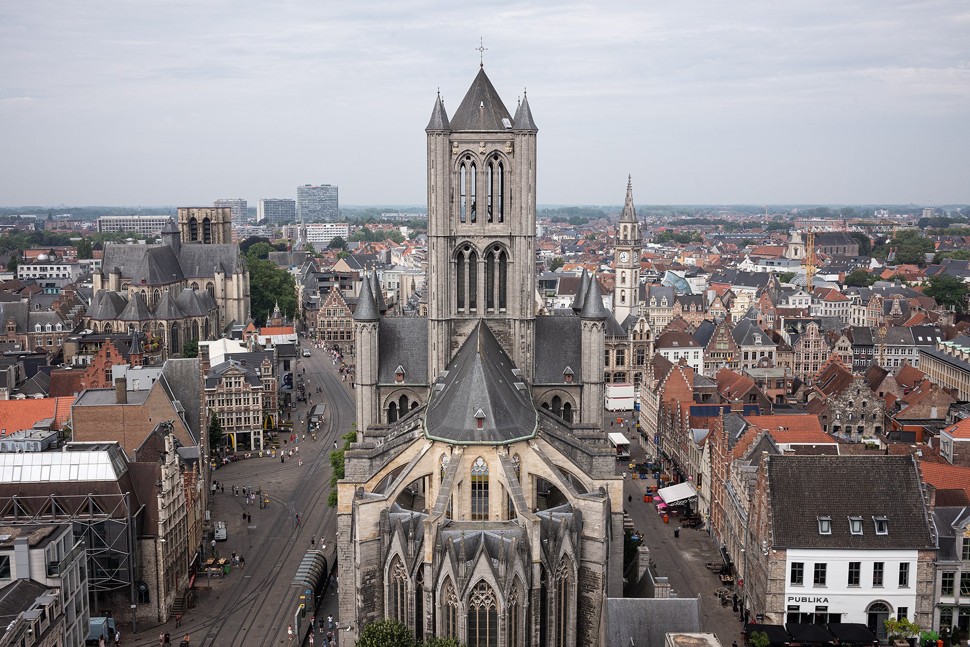 From the Belfort van Gent. Ghent, Belgium.