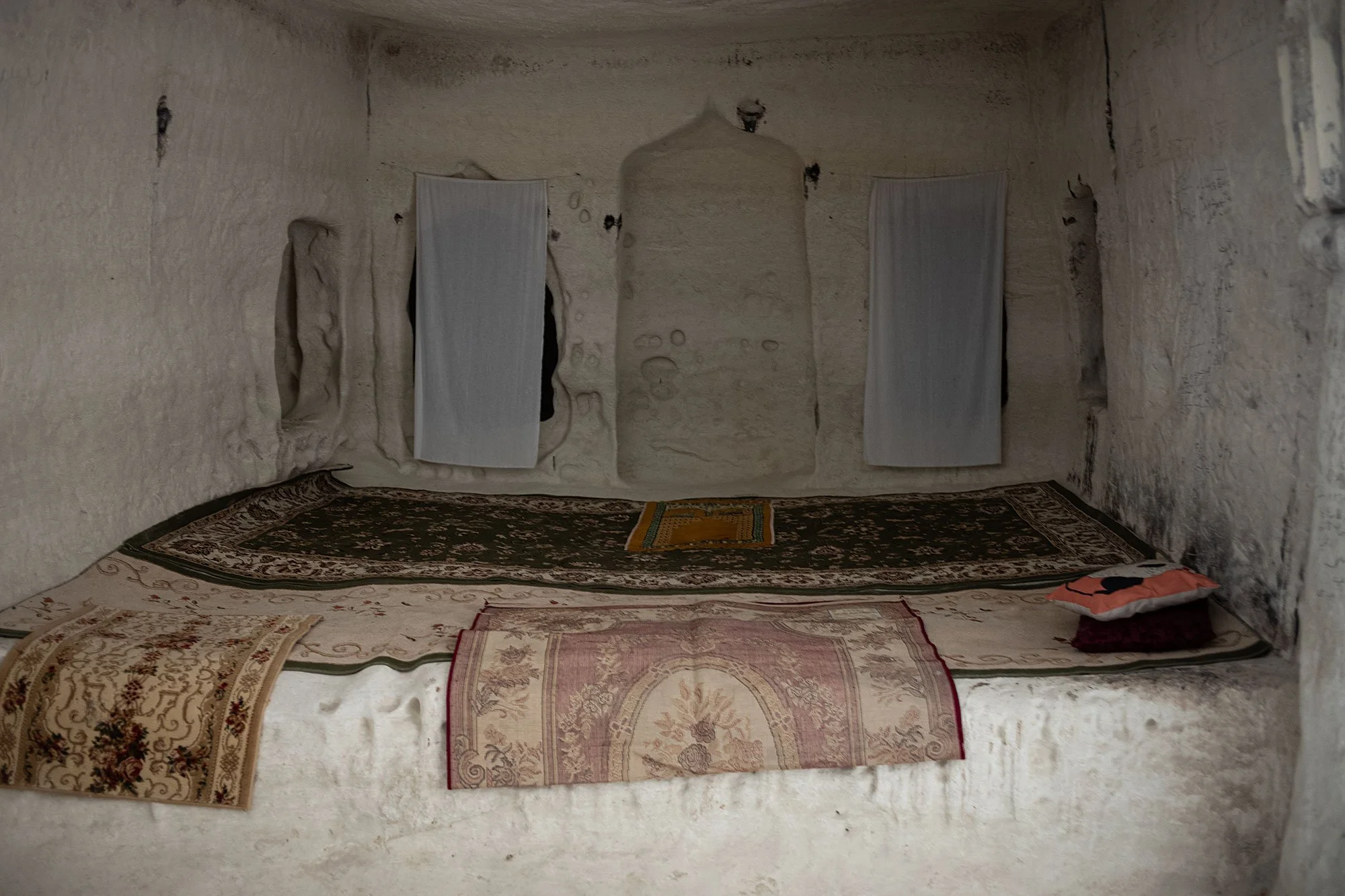 Necropolis and underground mosque of Shakpak ata. Mangystau, Kazakhstan.