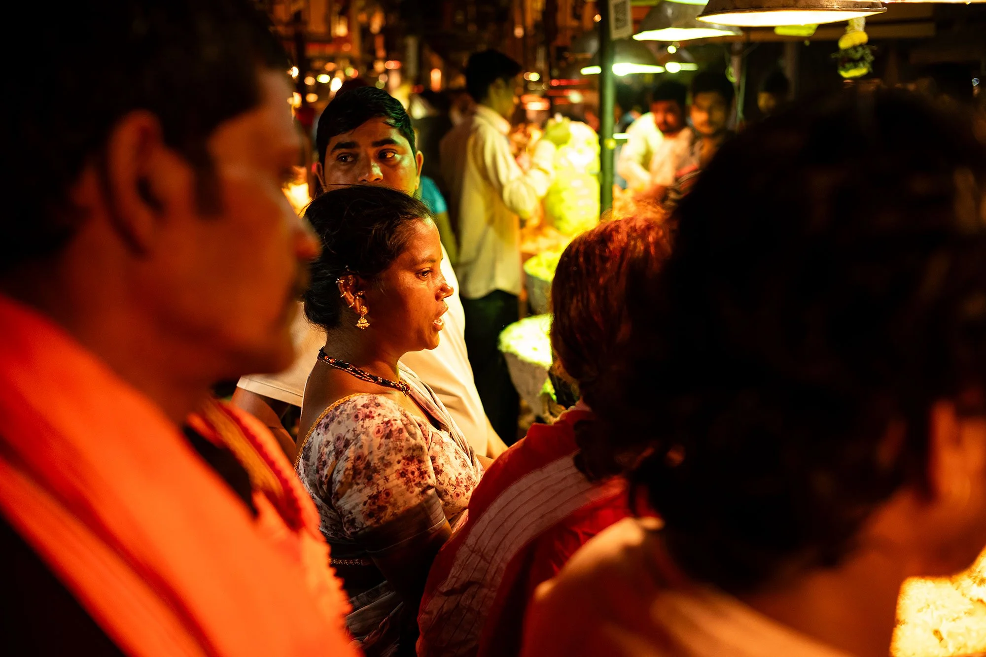 Maa Saaheb Sau Minatai Thakre Flower Market. Mumbai, India.