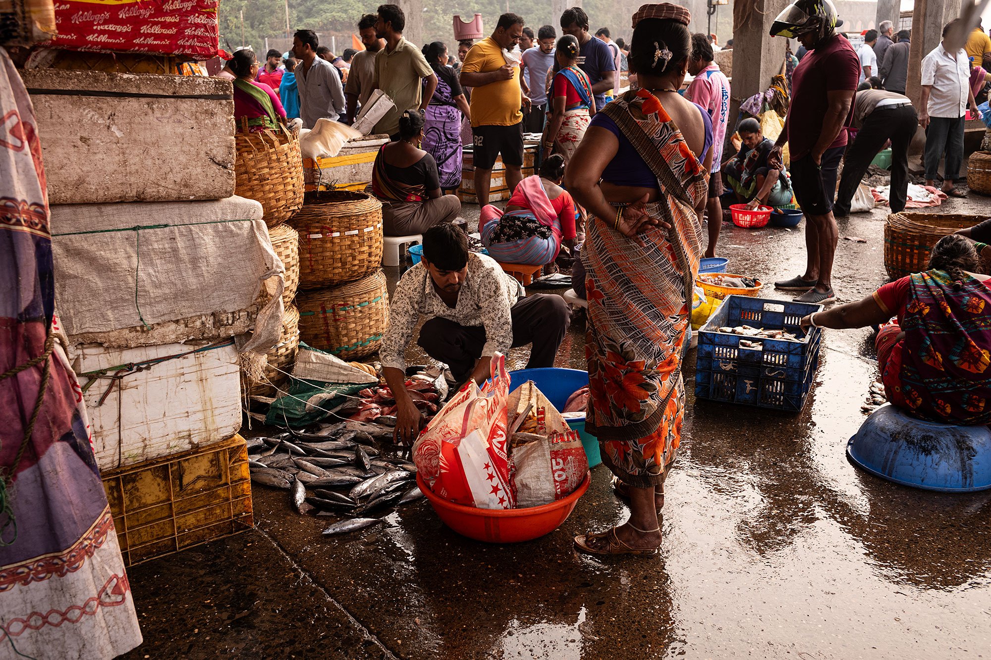 Sassoon dock jetty. Mumbai, India.