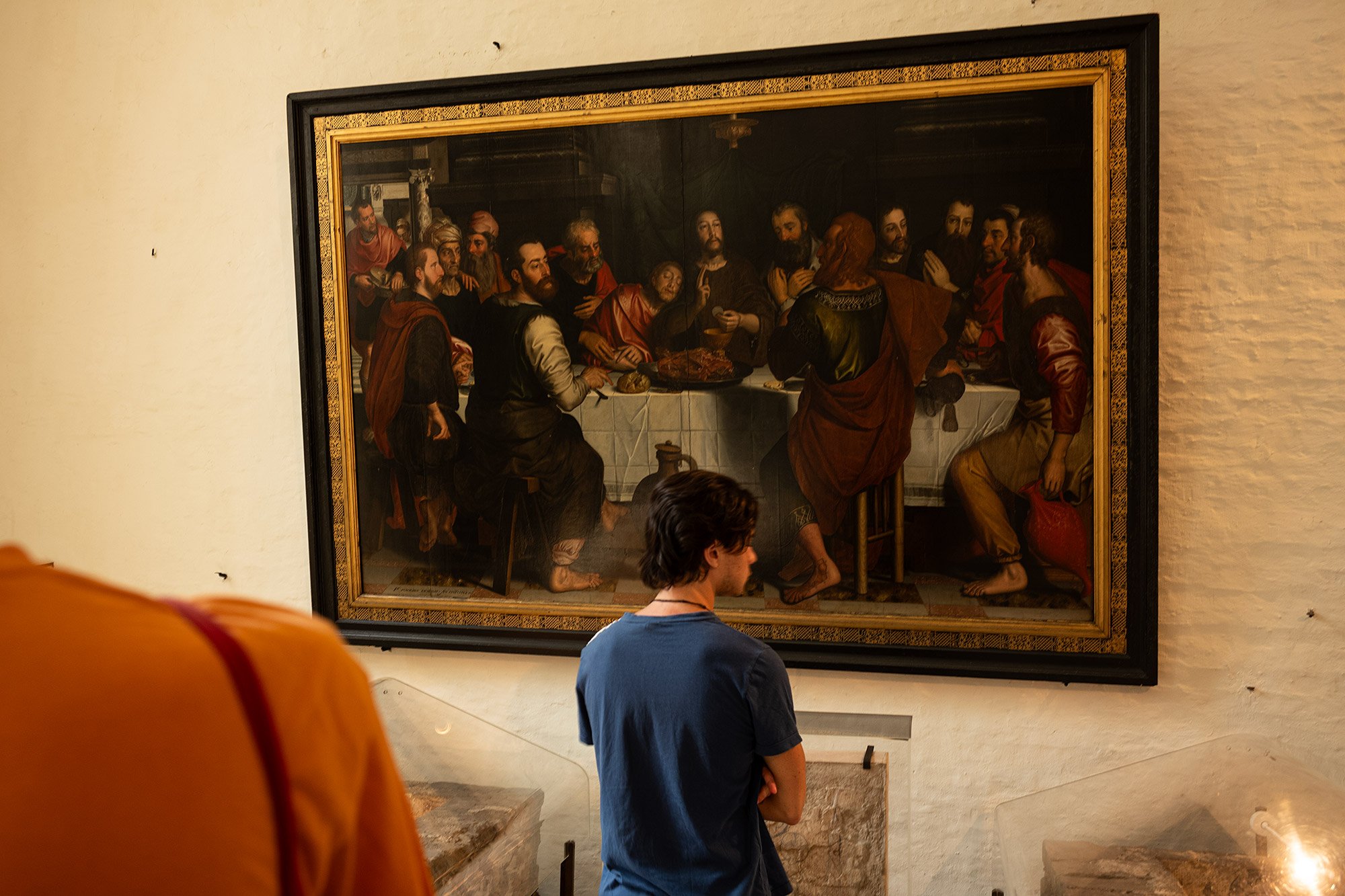 Last supper. Church of Our Lady in Bruges, Belgium.