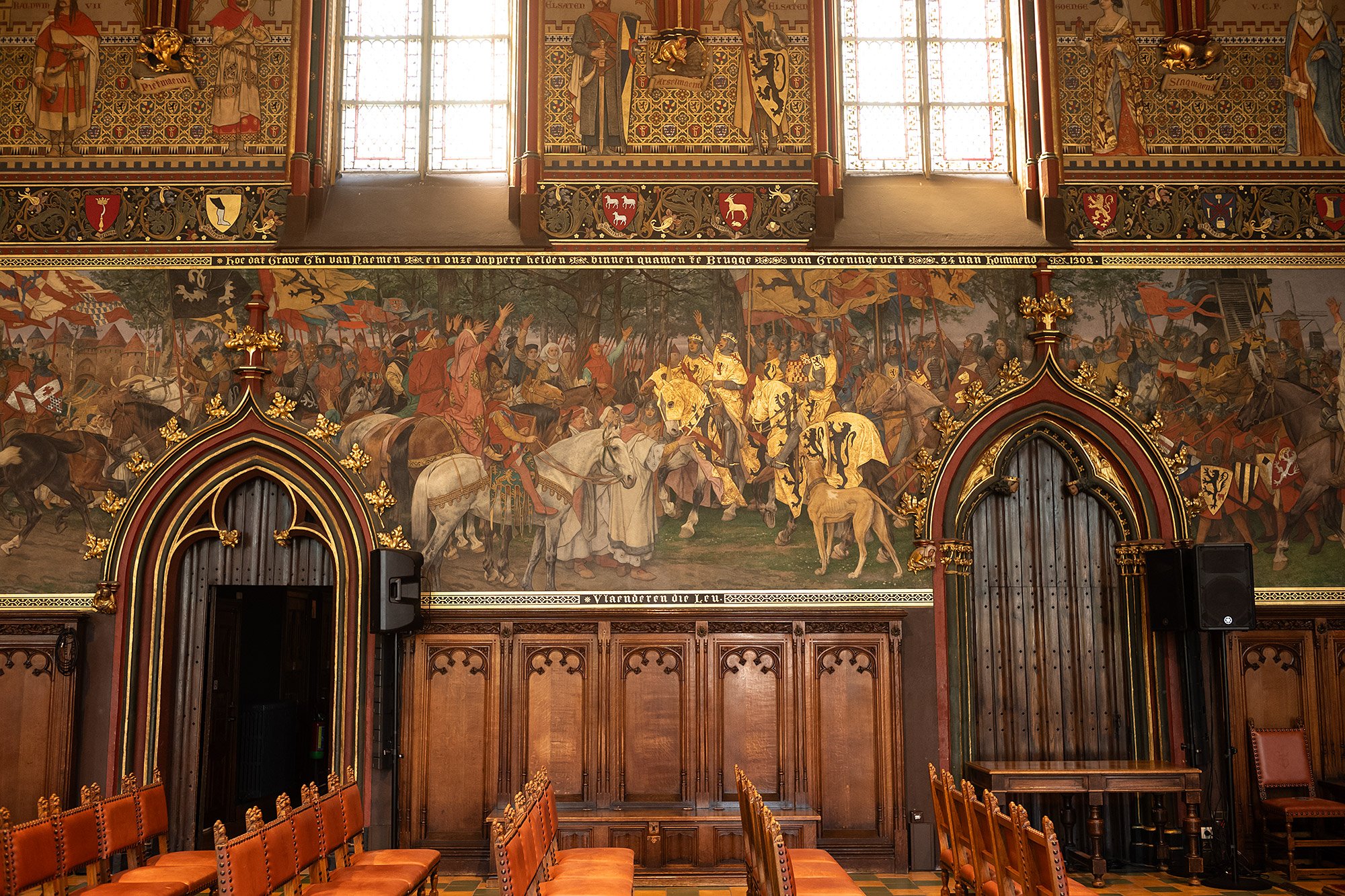 City hall, Bruges, Belgium.