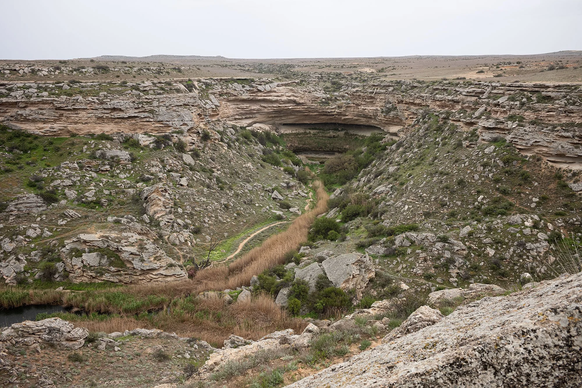 Tamshaly Canyon. Mangistau, Kazakhstah.