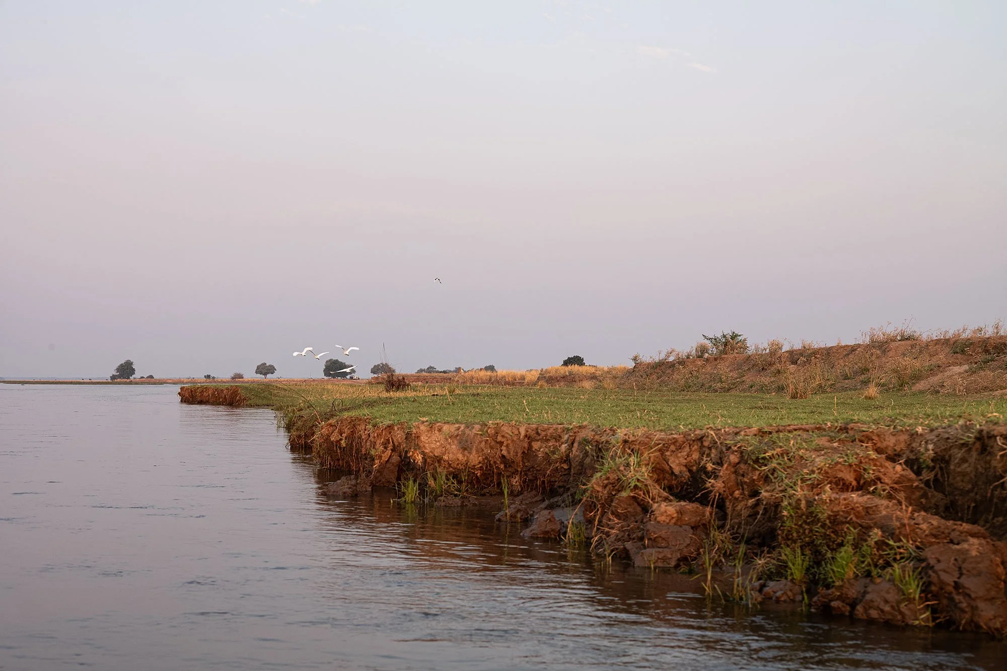 Canoeing in Mana Pools, Zimbabwe.