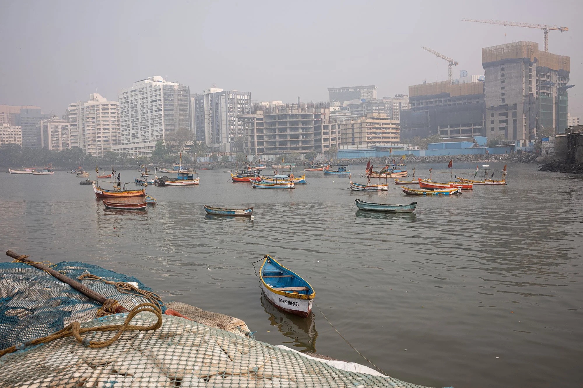 Fishing village, Mumbai, India.