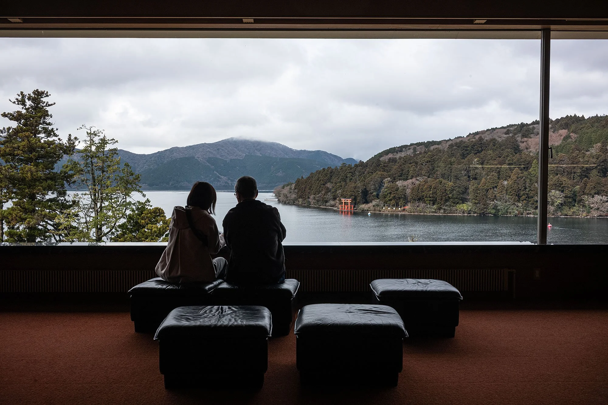 Lake Ashi. Hakone loop, Japan.