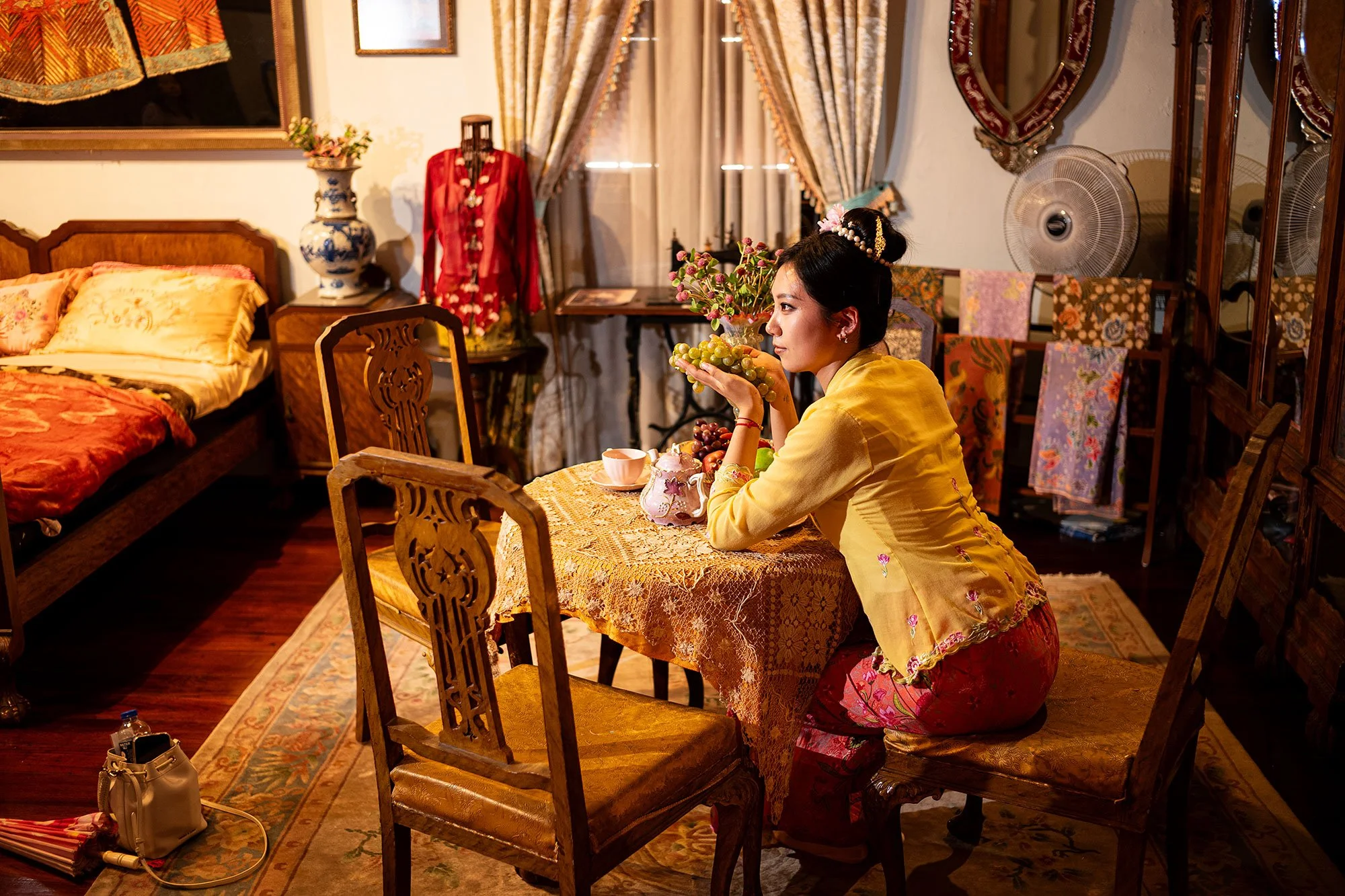 Inside the Pinang Peranakan Mansion. Penang, Malaysia