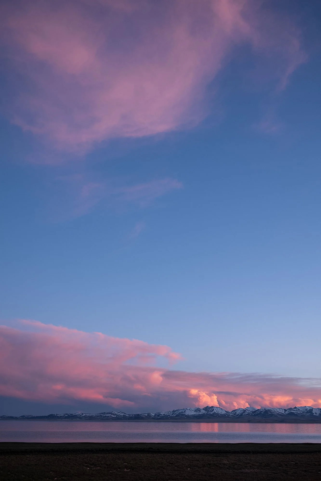 Sunset, Song Kul, Kyrgyzstan.