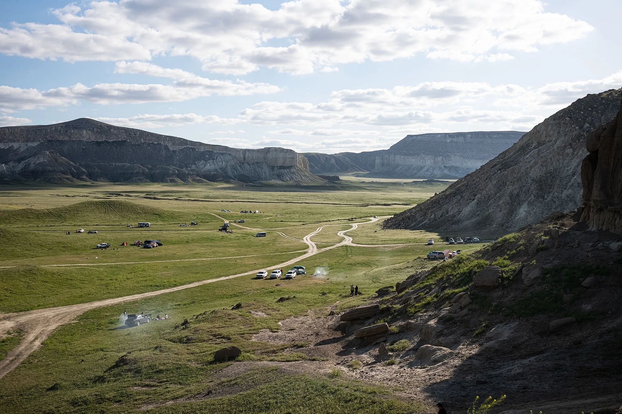 Airakty-Shomanai Mountains. Valley of castles. Mangystau Kazakhstan.