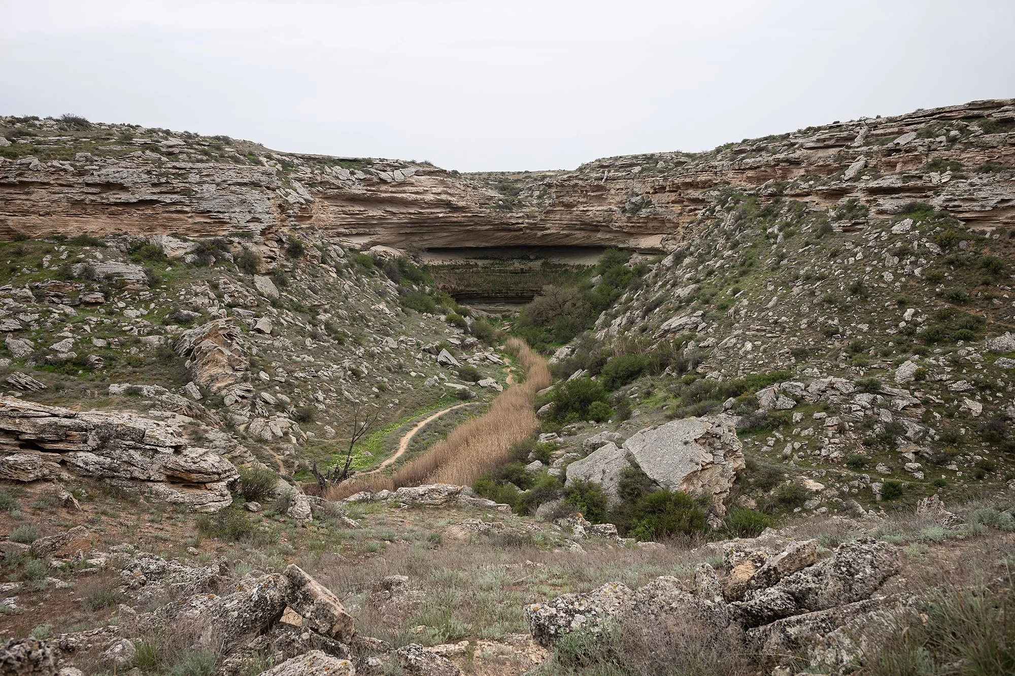 Tamshaly Canyon. Mangistau, Kazakhstah.