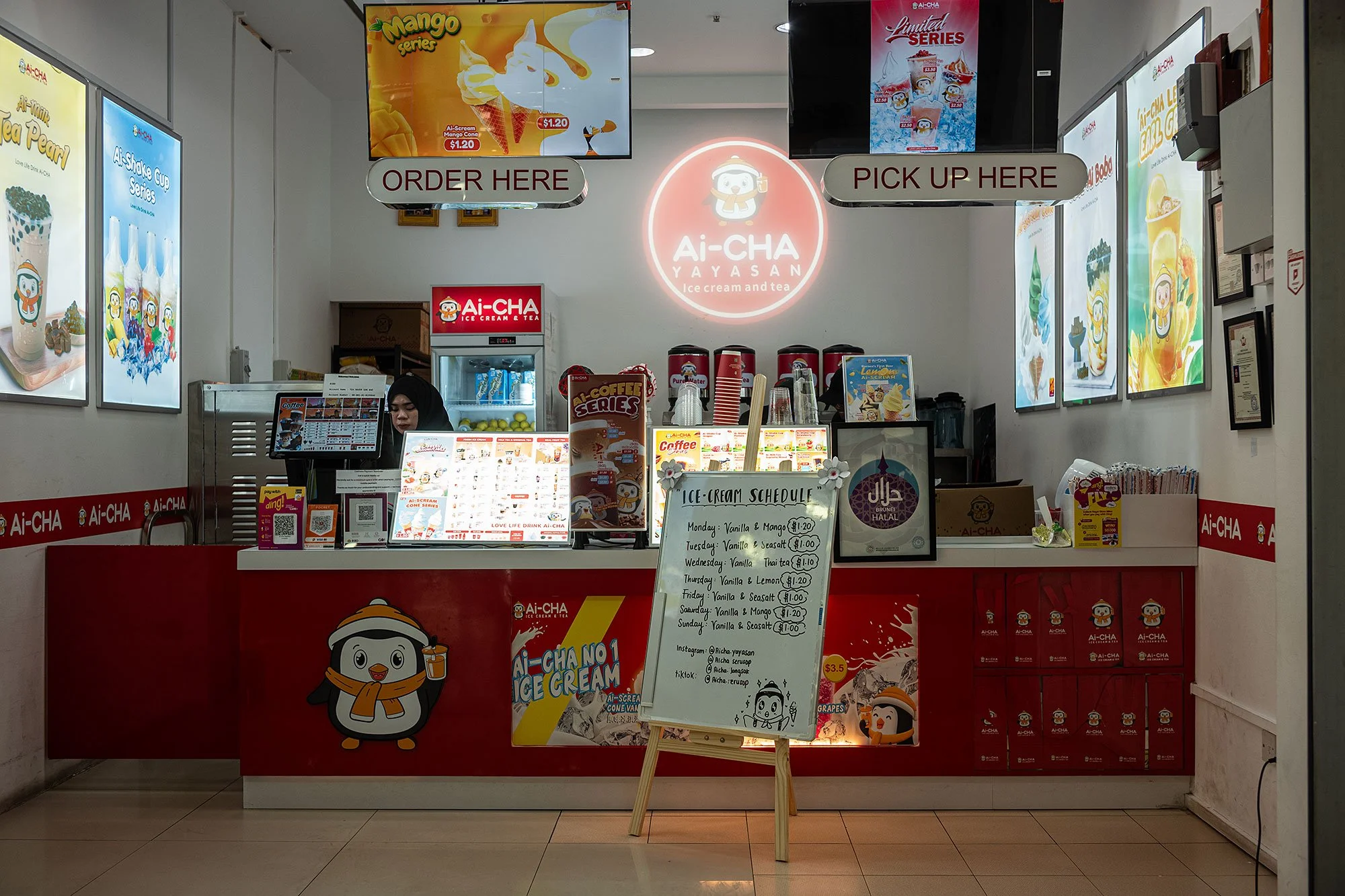 Ai-Cha ice cream. Brunei