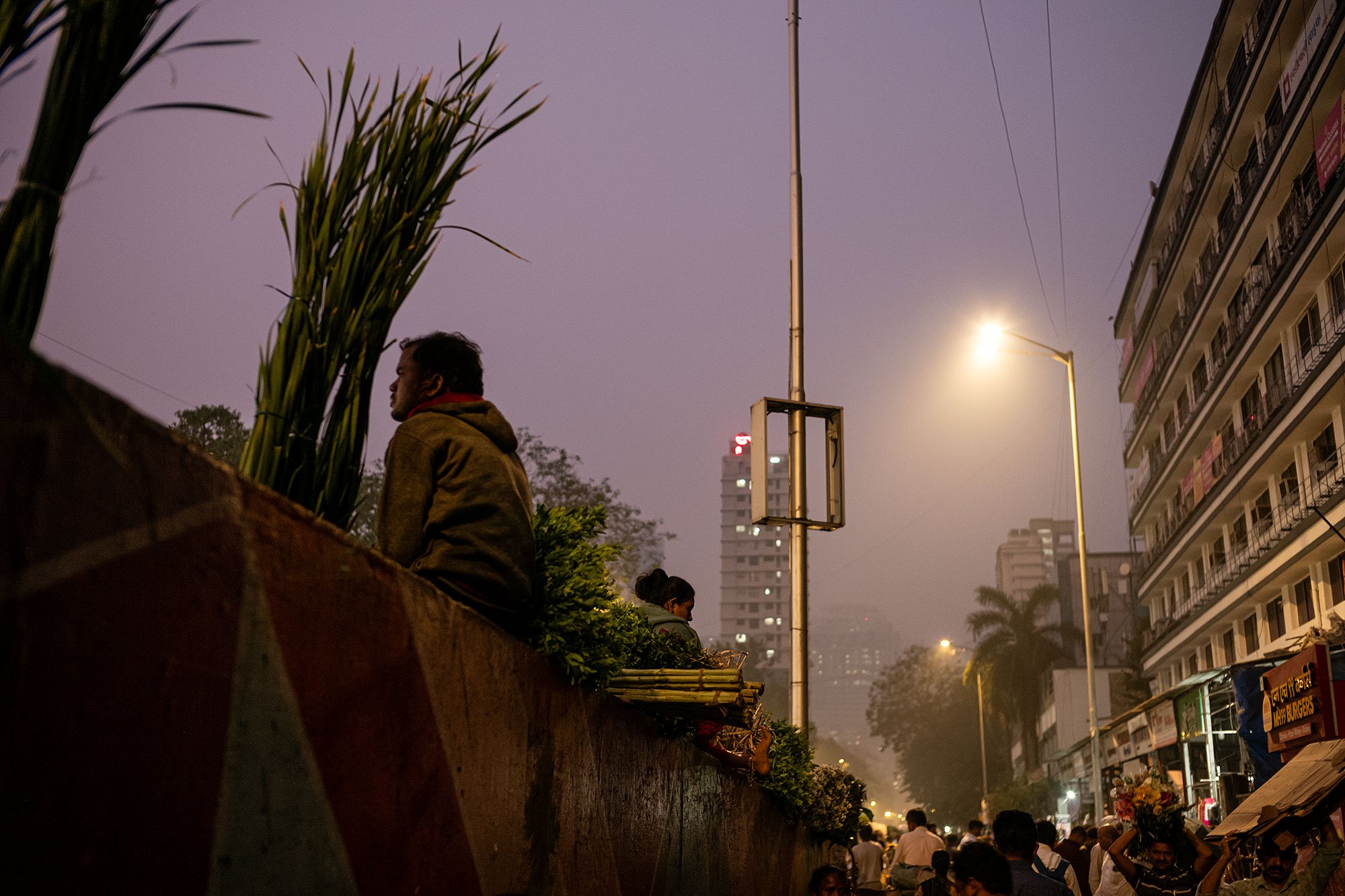 Bandar flower market. Mumbai, India.