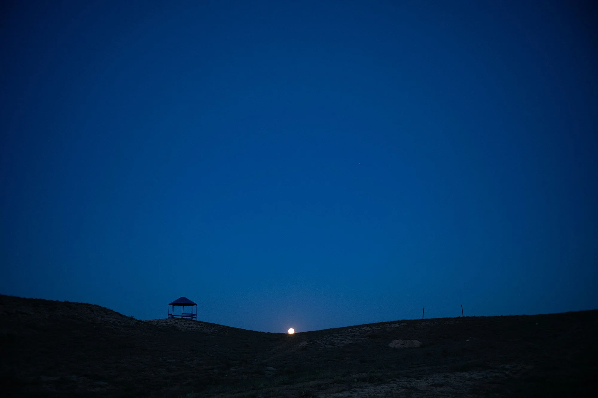 Moonrise. Mangystau, Kazakhstan.