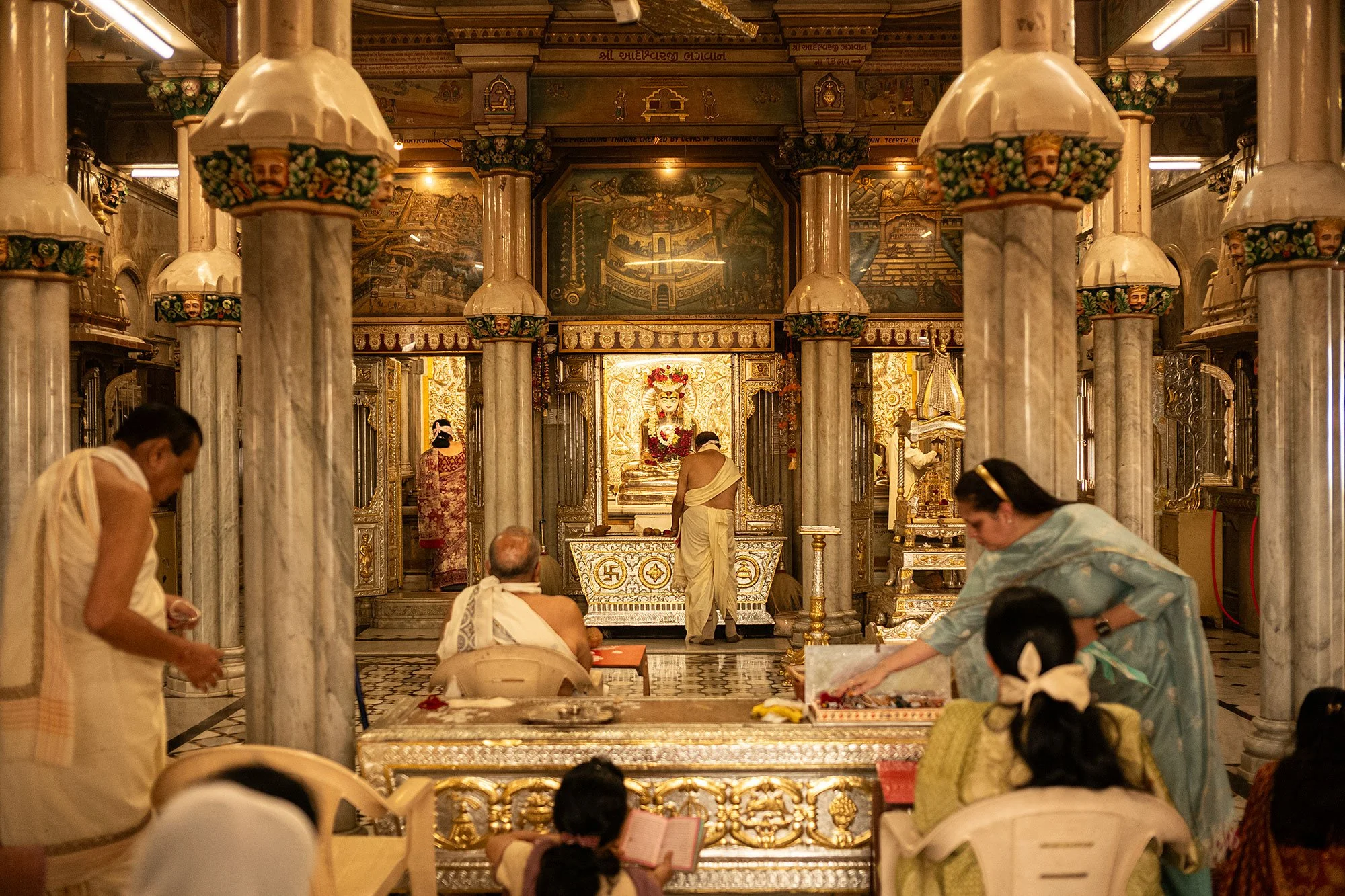 Babu Amichand Panalal Adishwarji Shwetambar Jain Temple. Mumbai, India.