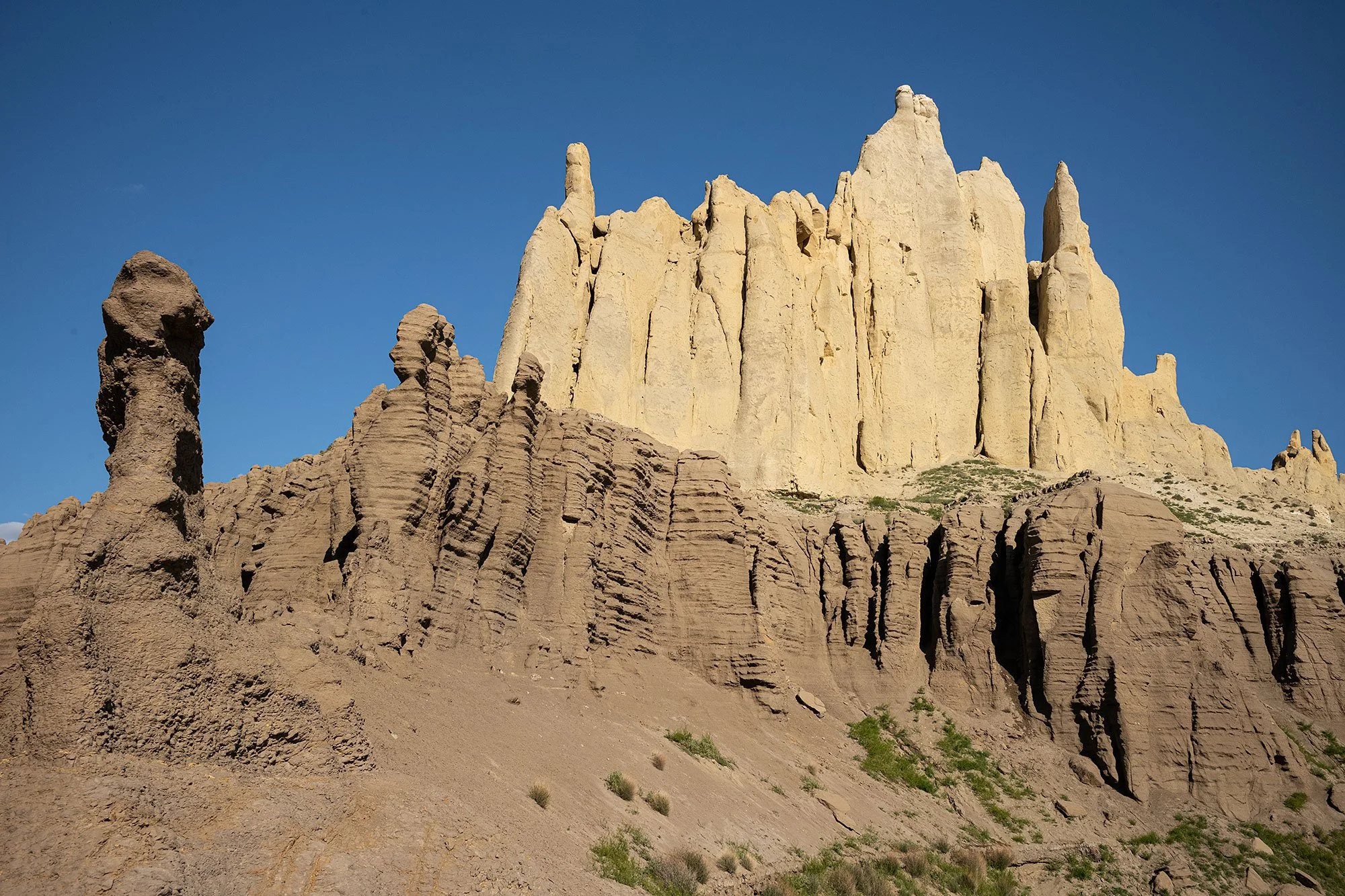 Airakty-Shomanai Mountains. Valley of castles. Mangystau Kazakhstan.