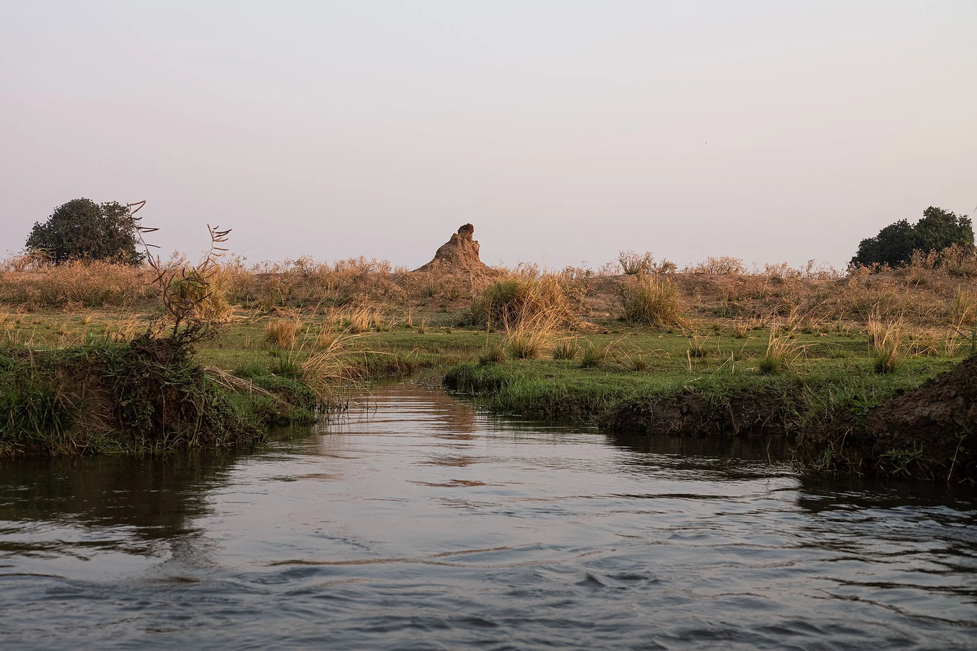 Canoeing in Mana Pools, Zimbabwe.