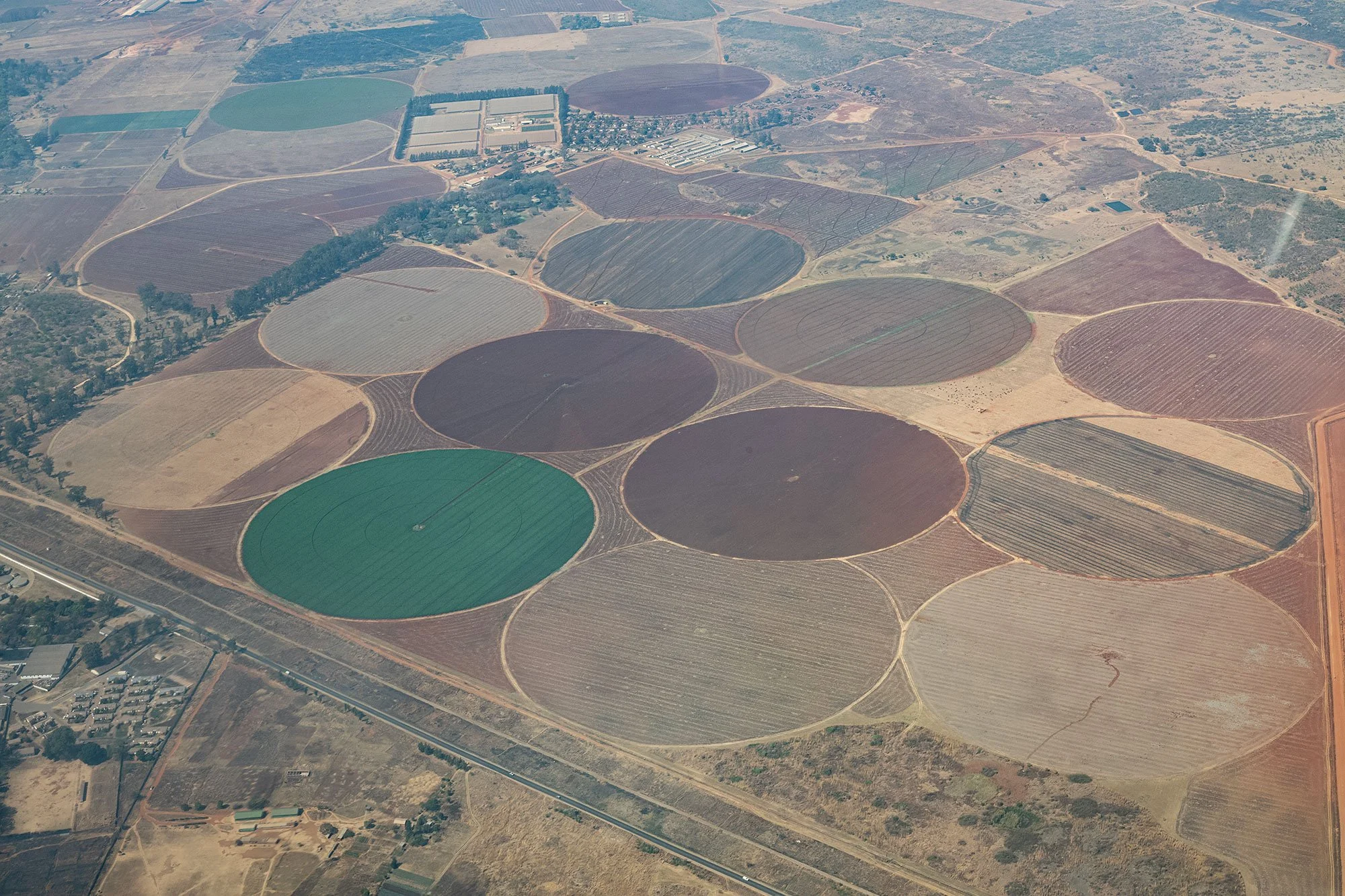 Flying over Zimbabawe.