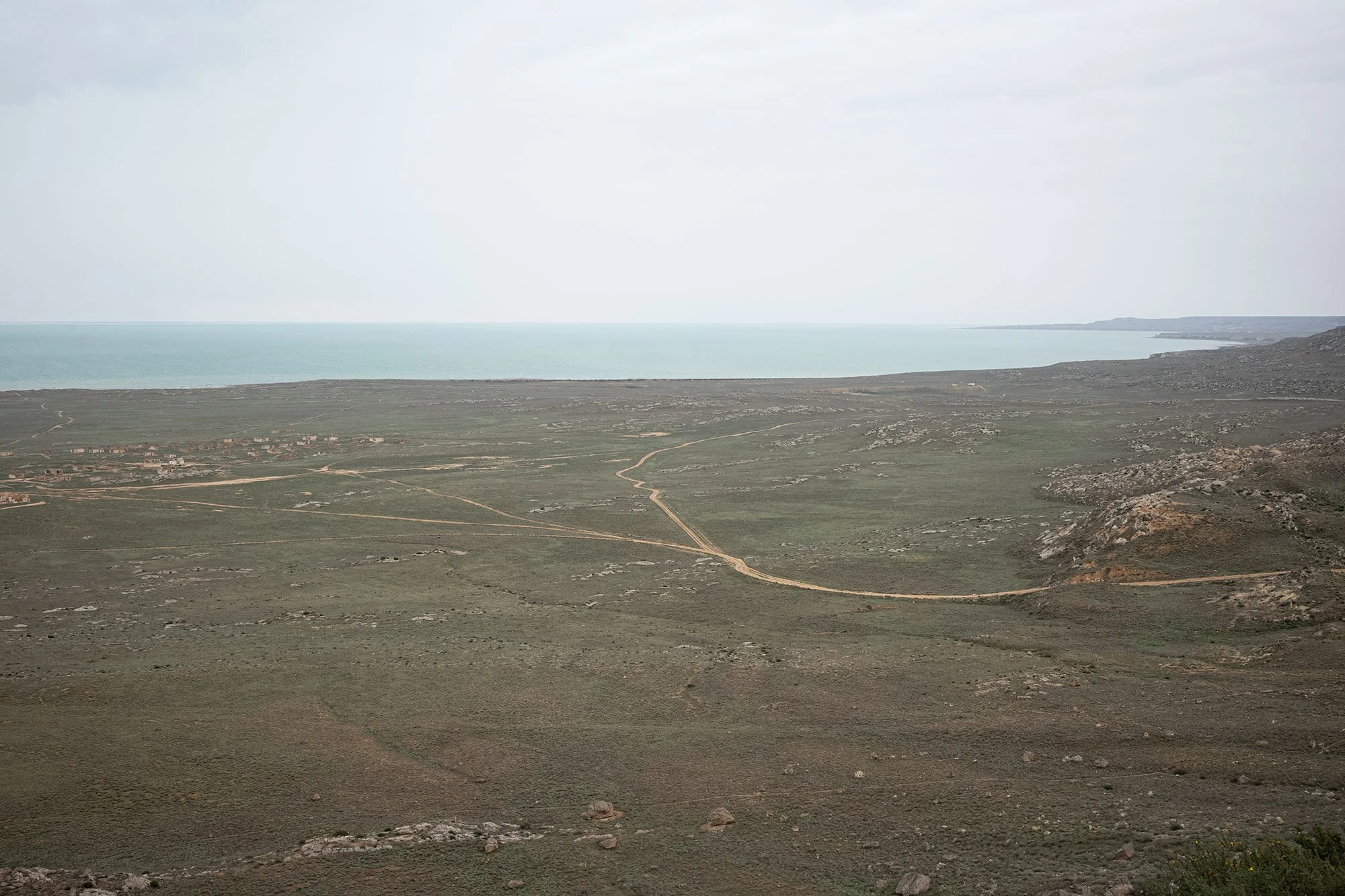 The Caspian Sea. Mangystau, Kazakhstan.