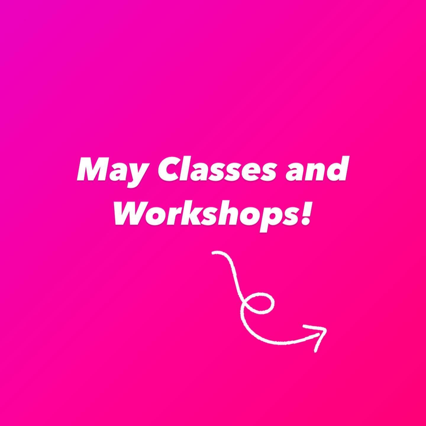 May 11th: Beginner Crochet: Mother&rsquo;s Day Edition 

May 12th: Series start of Colorwork Socks: Intermediate Knitting

May 15th: Crochet Granny Square for Beginner PLUS (folks who already know a bit of the basics)

May 17th: Beginner Knitting: Fa