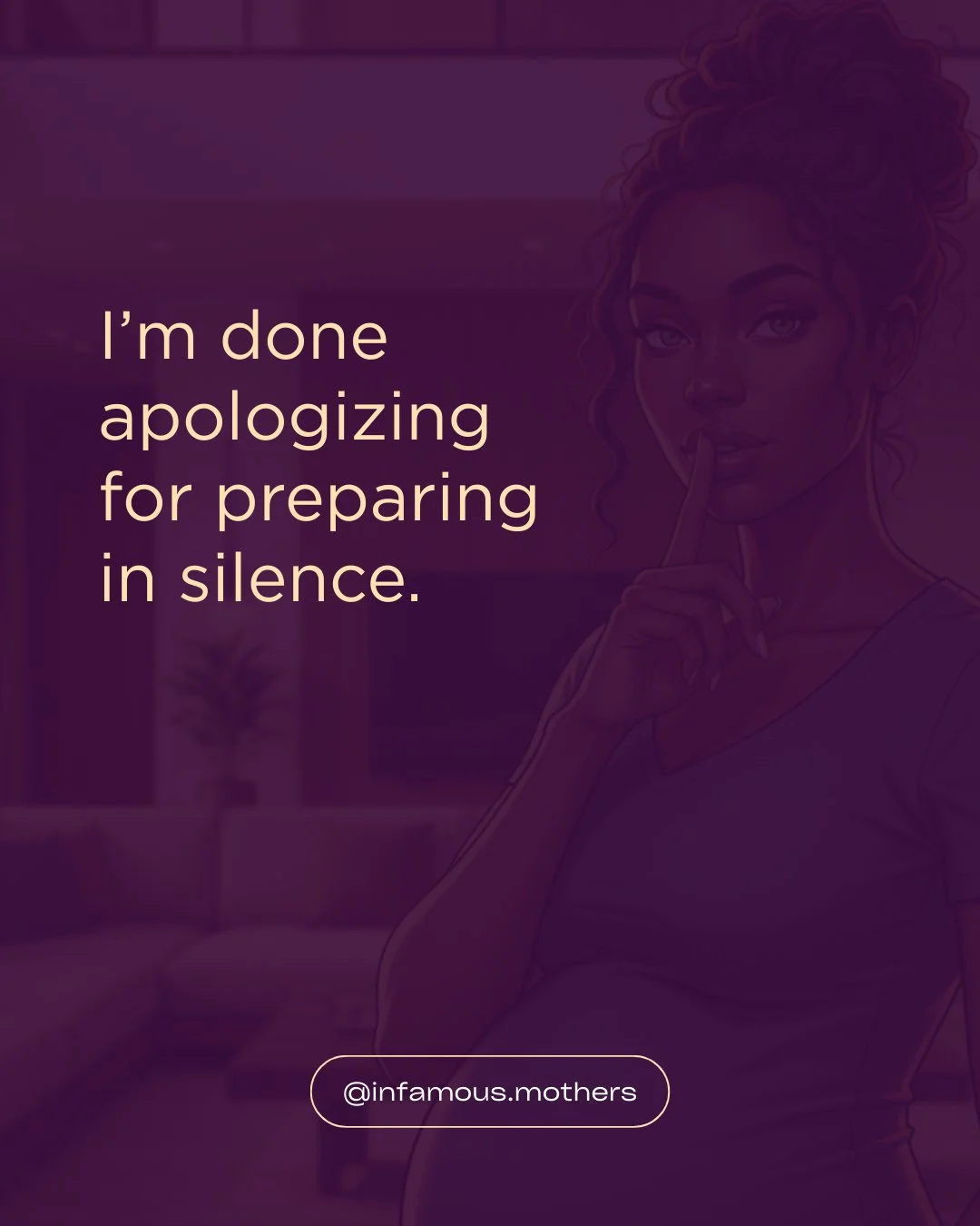 This week&rsquo;s pull from the Without Apology jar is this:
I&rsquo;m done apologizing for preparing in silence.

Everybody doesn&rsquo;t need to see the work, updates, or proof.

Some of the most powerful moves happen off-camera. You don&rsquo;t ow