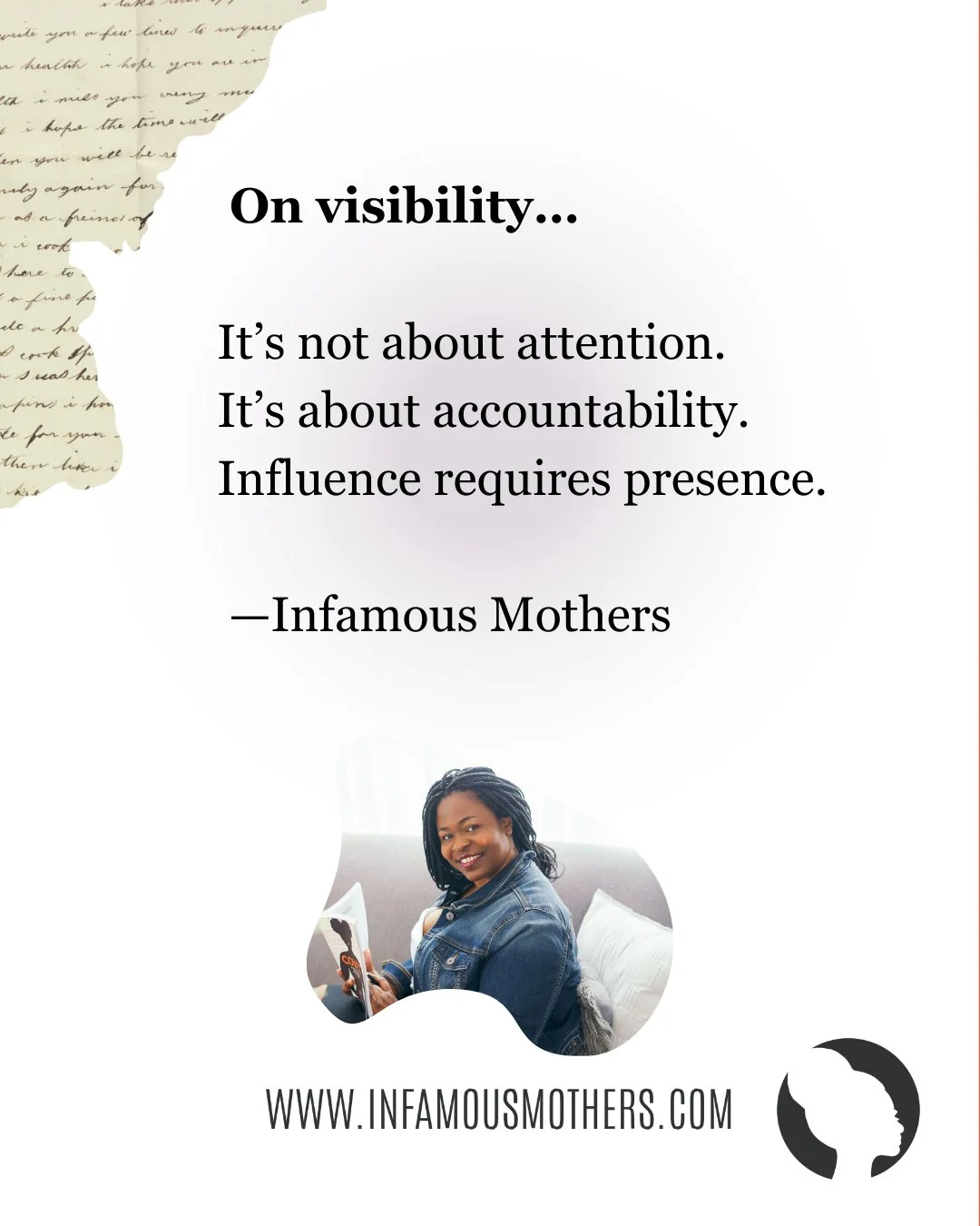 I&rsquo;ve been thinking about why visibility feels threatening.

It&rsquo;s not about attention.
It&rsquo;s about accountability.

When you&rsquo;re visible, people expect consistency.
They expect leadership.
They expect you to show up again tomorro