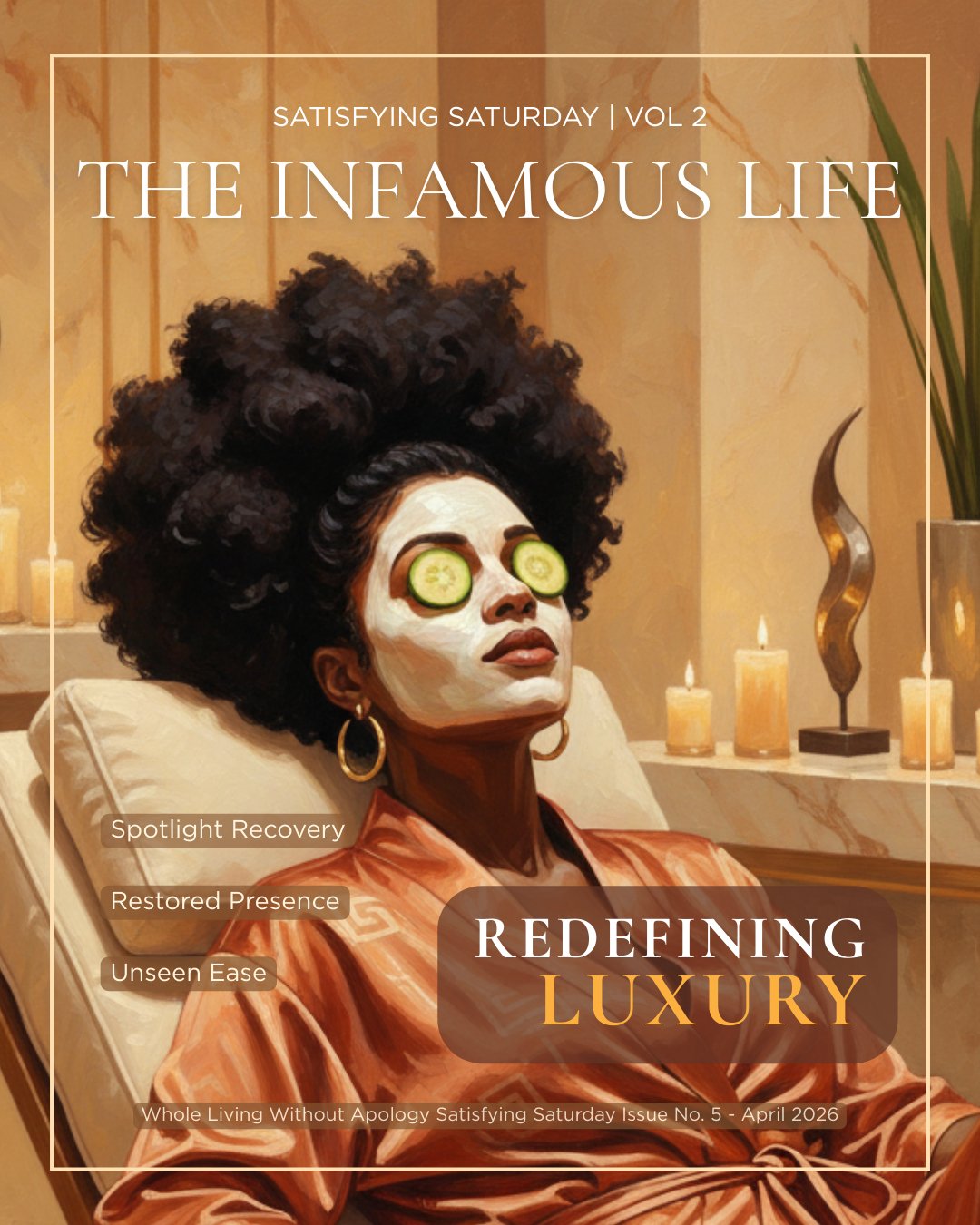 Okay Ms. Soft-But-Solid.

Being seen is tiring.
Not because you&rsquo;re weak.
Because growth is stretching you.
So today isn&rsquo;t about hiding.

It&rsquo;s about grounding.
&bull; Take a walk without performing.
&bull; Put your phone down after y