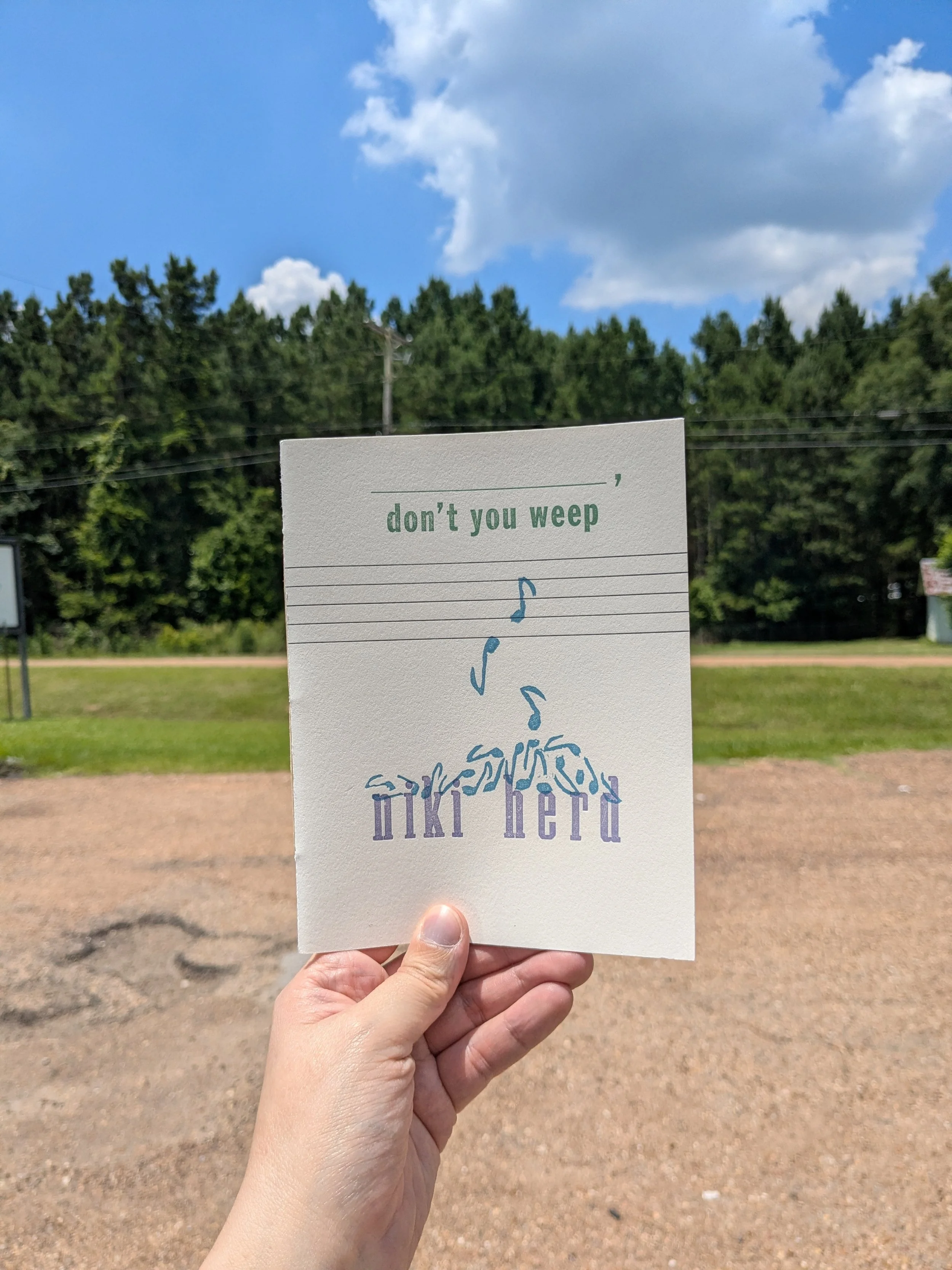 Niki Herd’s chapbook, ___, don't you weep