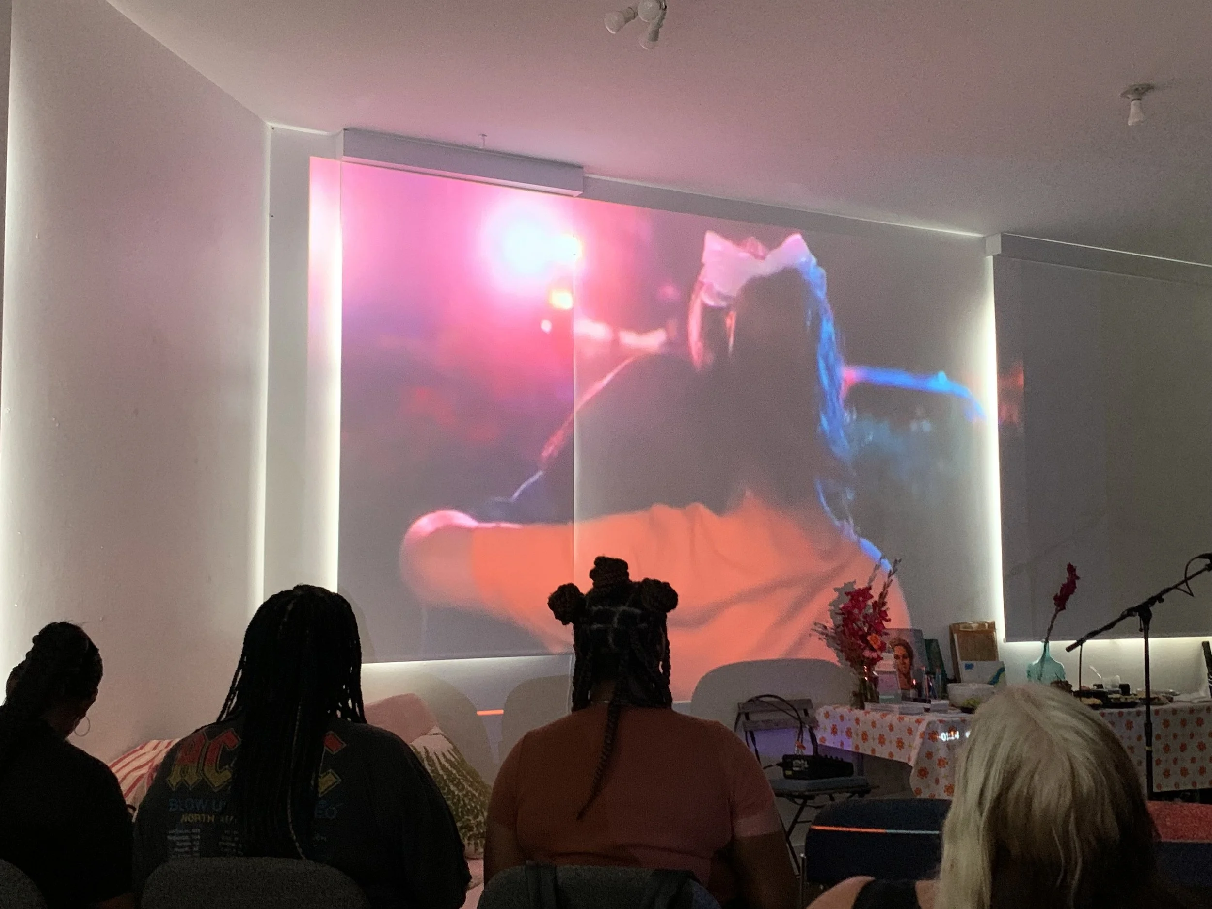 Screening the trailer for Morgenlander's film, Whistle Down Wind
