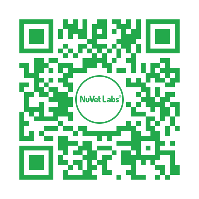 NuVet Labs QR code for ordering