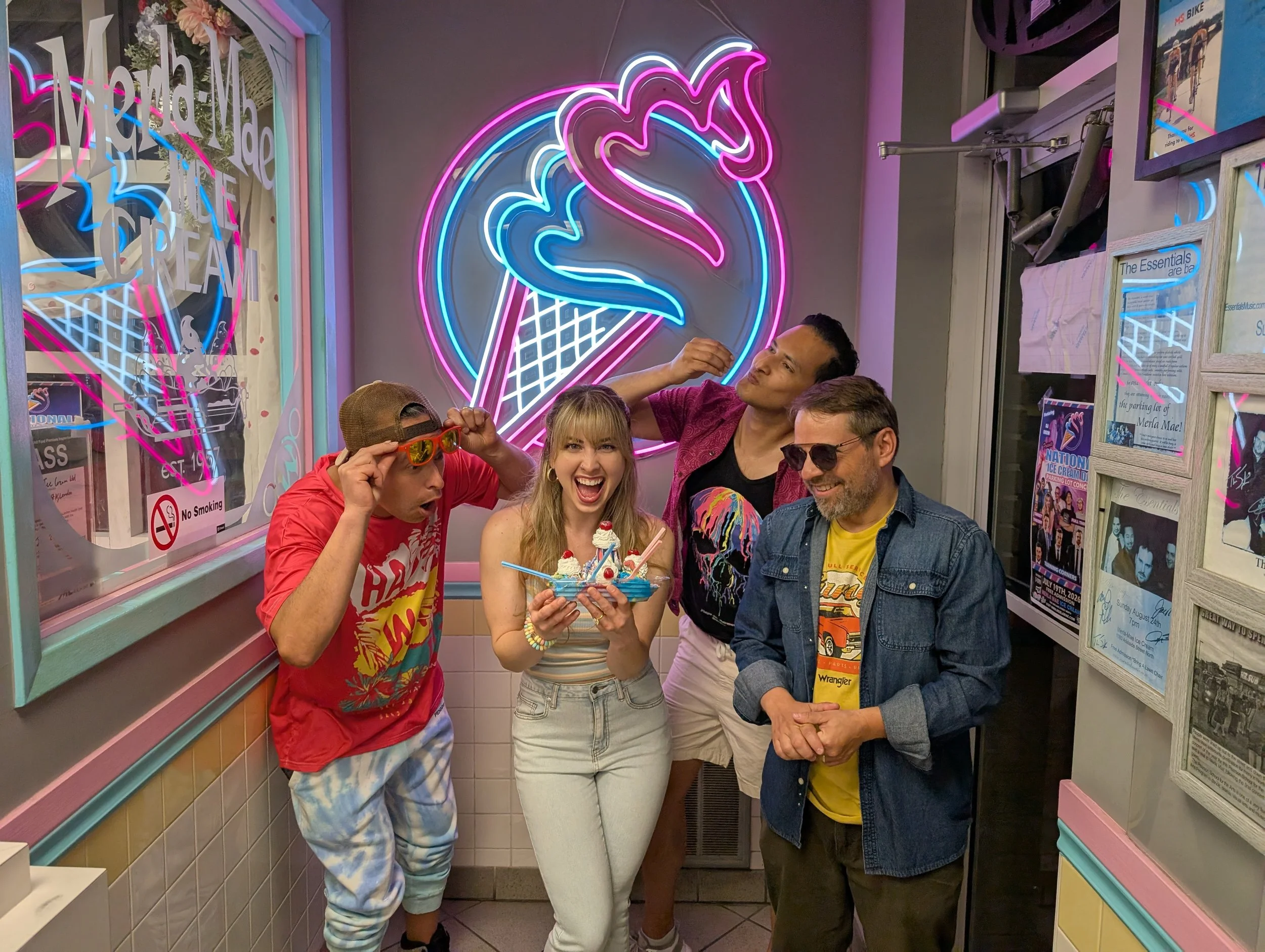 Sweet Theory with their signature sundaes at Merla-Mae Ice Cream in London, Ontario