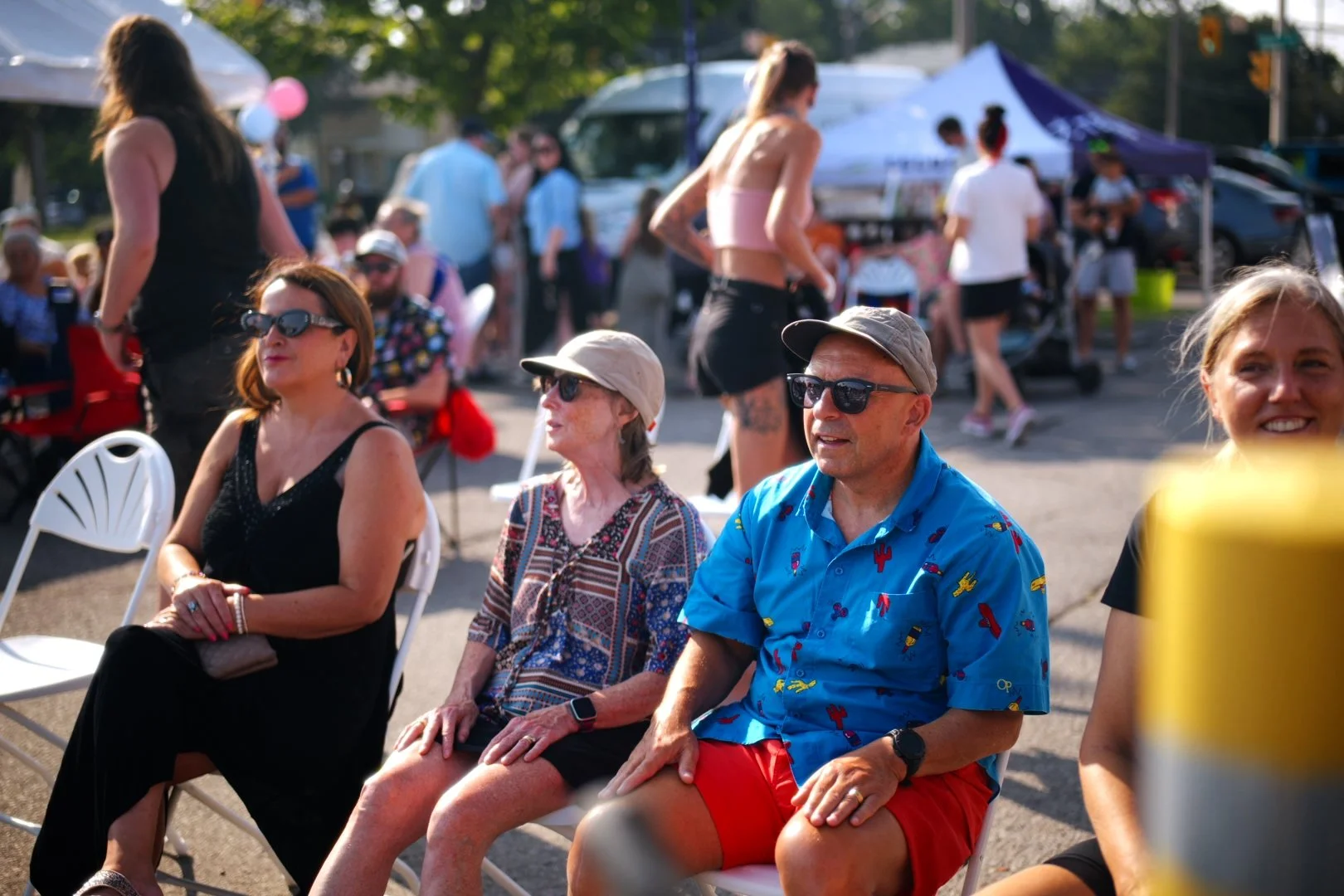 Guests seated in front of the stage at Merla-Mae's National Ice Cream Day 2026