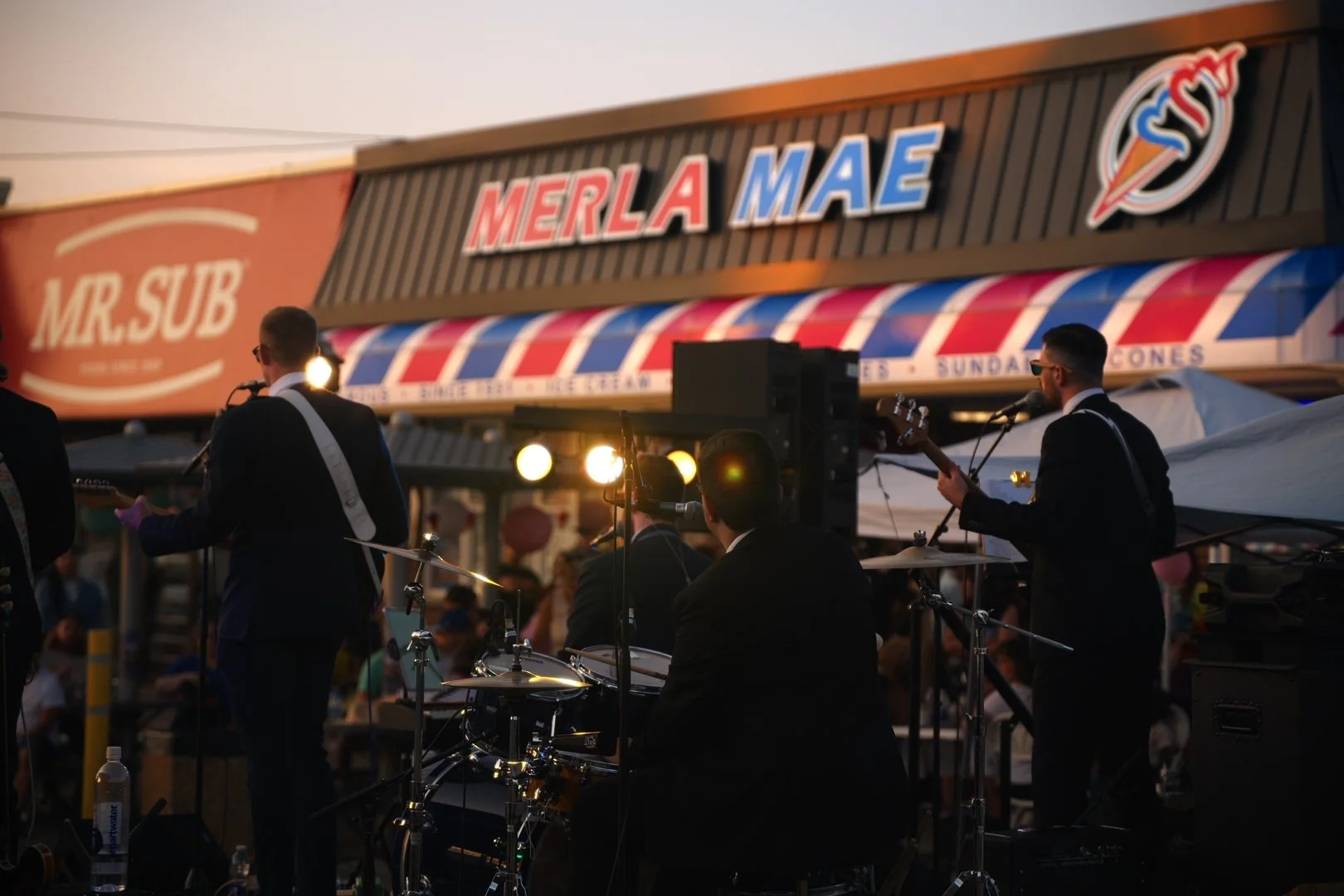Turning Corners on the Adelaide Street stage at Merla-Mae's National Ice Cream Day 2026