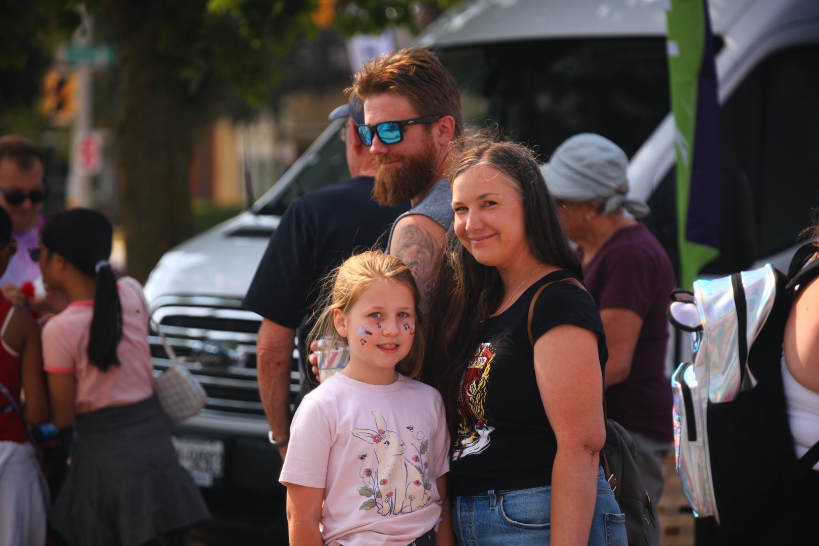 Families with face paint at Merla-Mae's National Ice Cream Day 2026 in London, Ontario