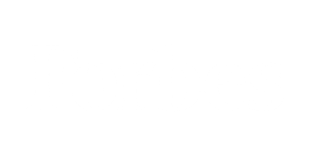 Forbes logo in black and white