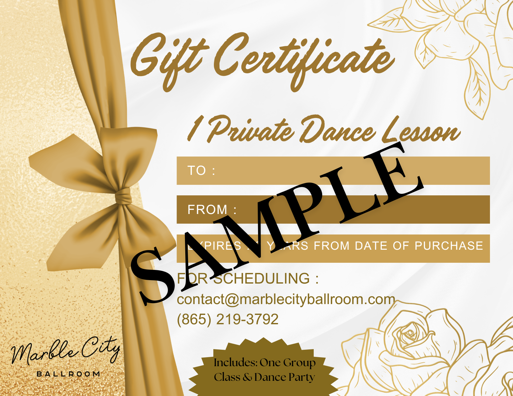 Gift Certificate - 1 Private Lesson