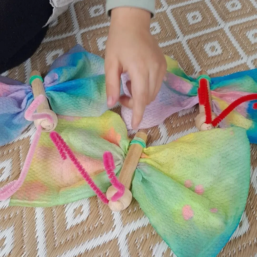 Beautiful dropper art that was turned into sweet butterflies for some mindful movement and butterfly breathing today. 💕

Mindful movement encourages body awareness, which is important for helping children to tune in to their physical and emotional n